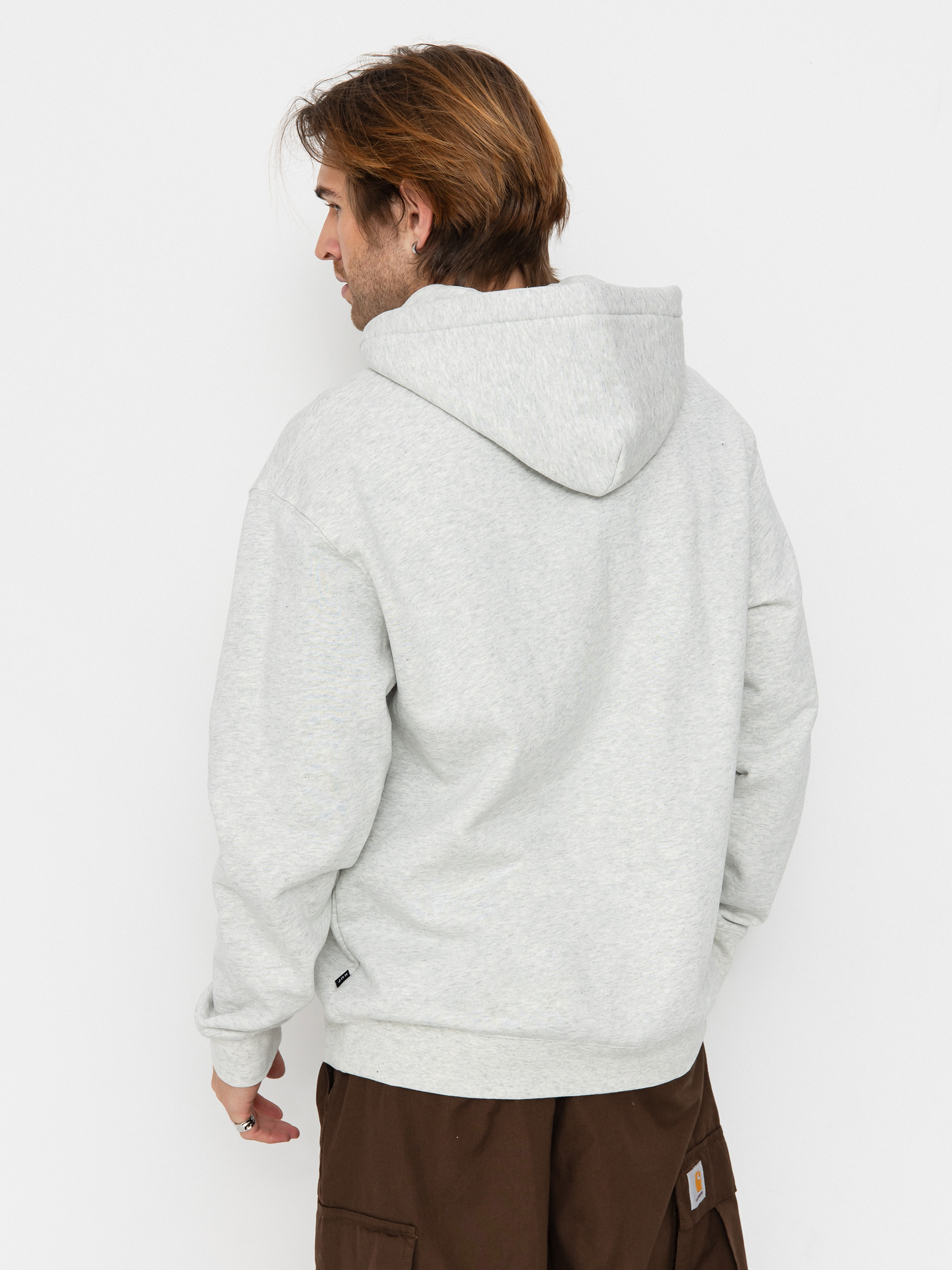 Kapucnis pulóver HUF X Bronze Plantware HD (ash)