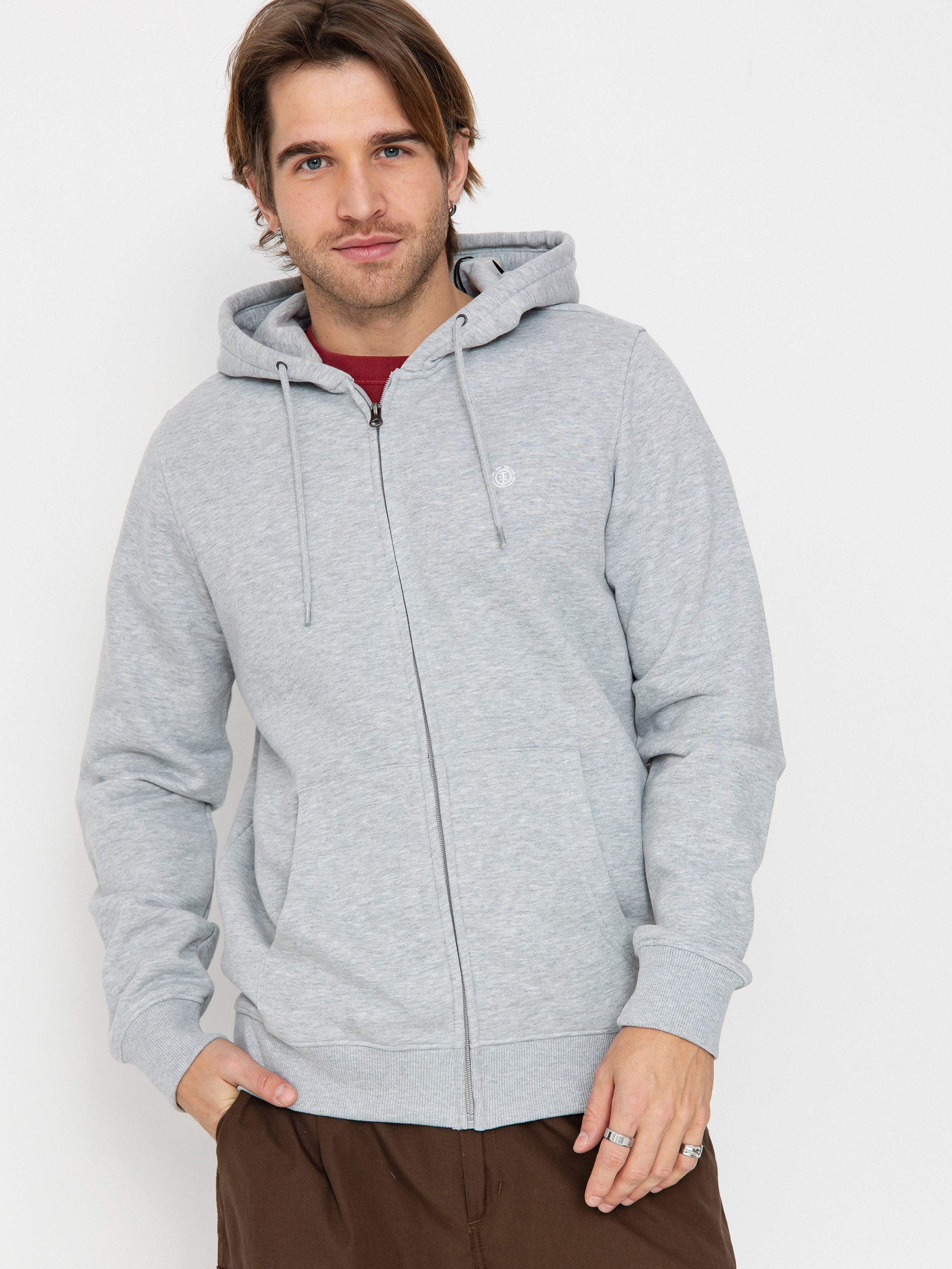 Kapucnis pulóver Element Cornell Classic ZHD (mid grey heather)