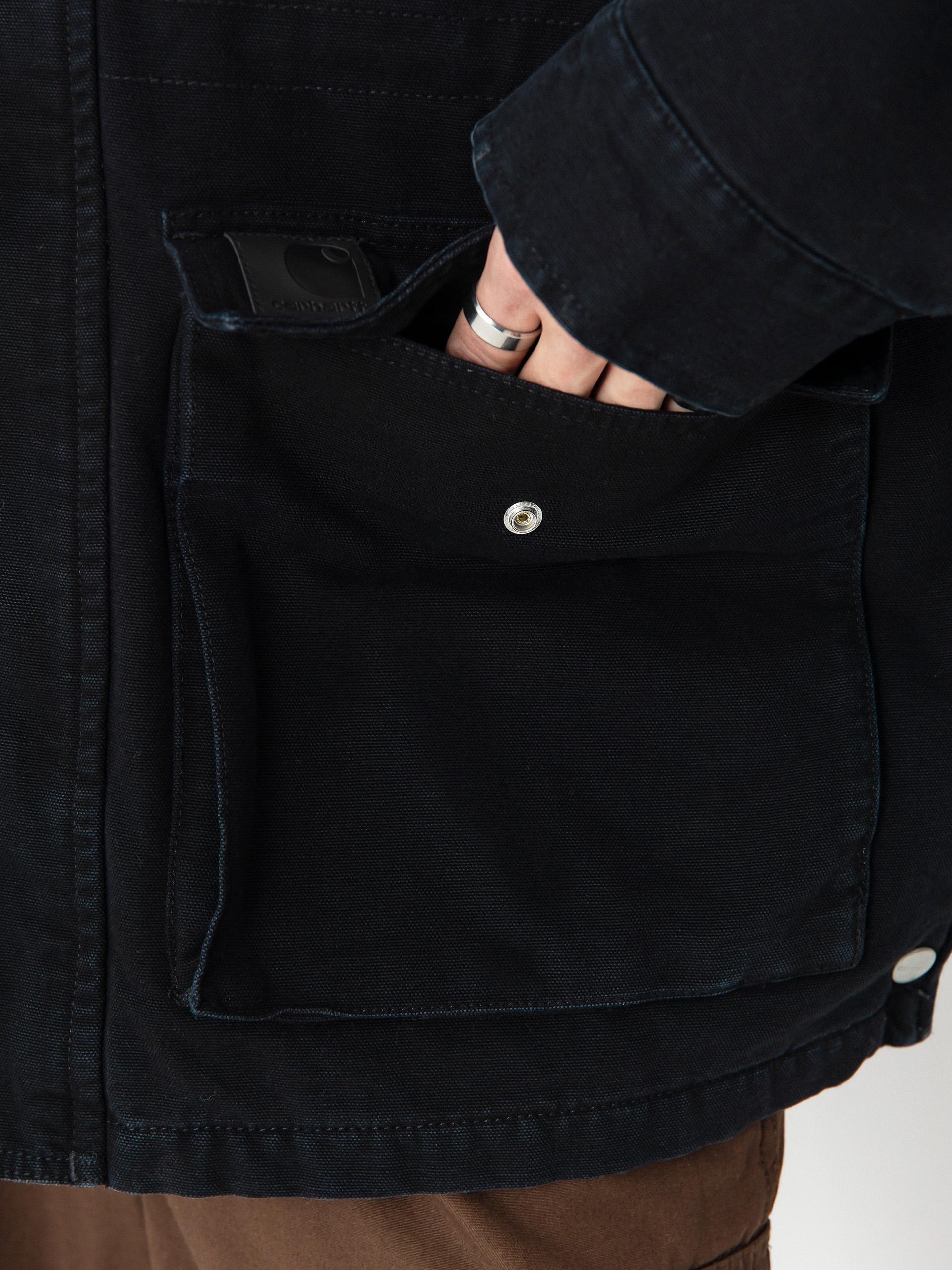 Dzseki Carhartt WIP OG Santa Fe Coat (black/black)