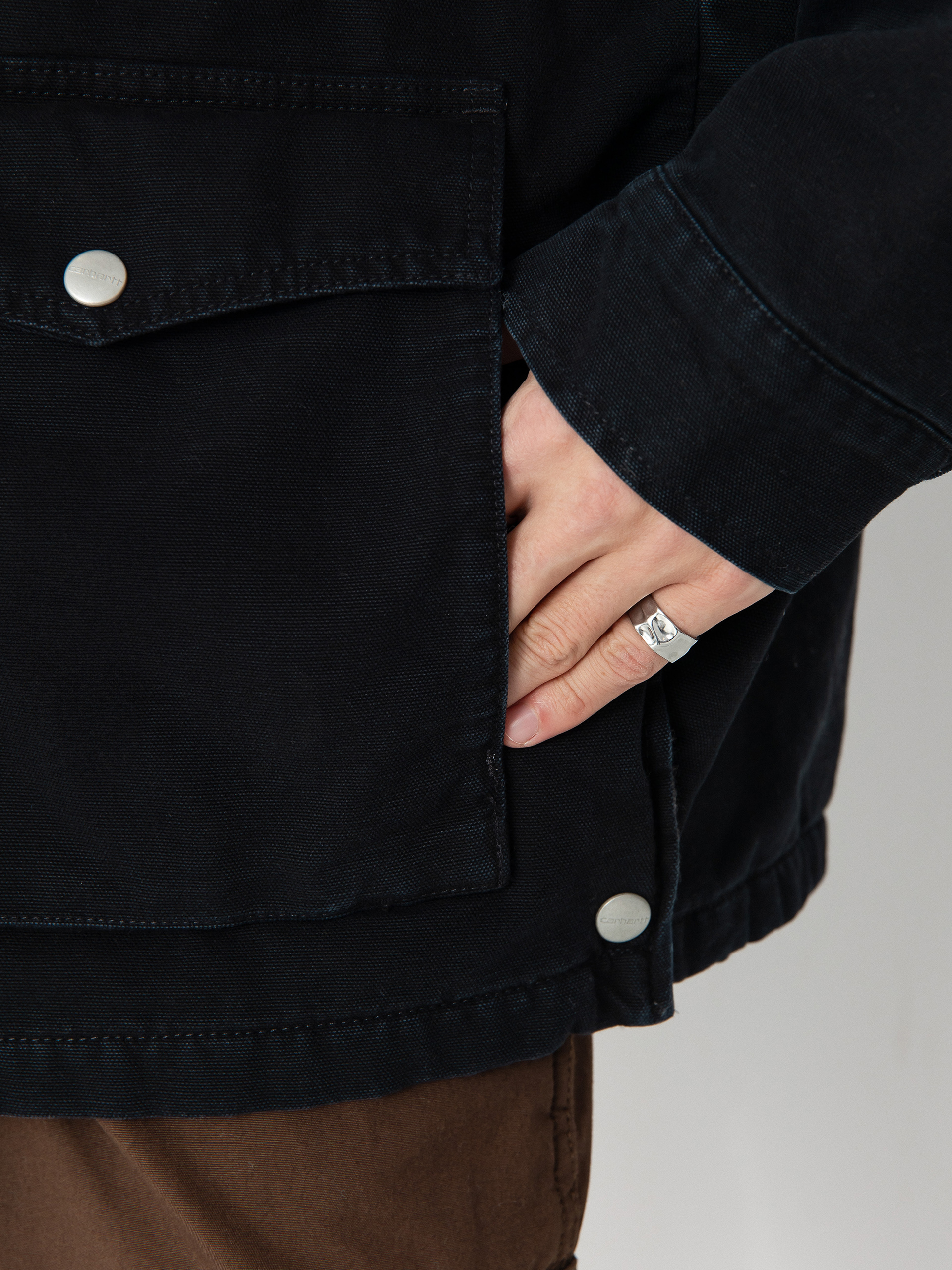 Dzseki Carhartt WIP OG Santa Fe Coat (black/black)