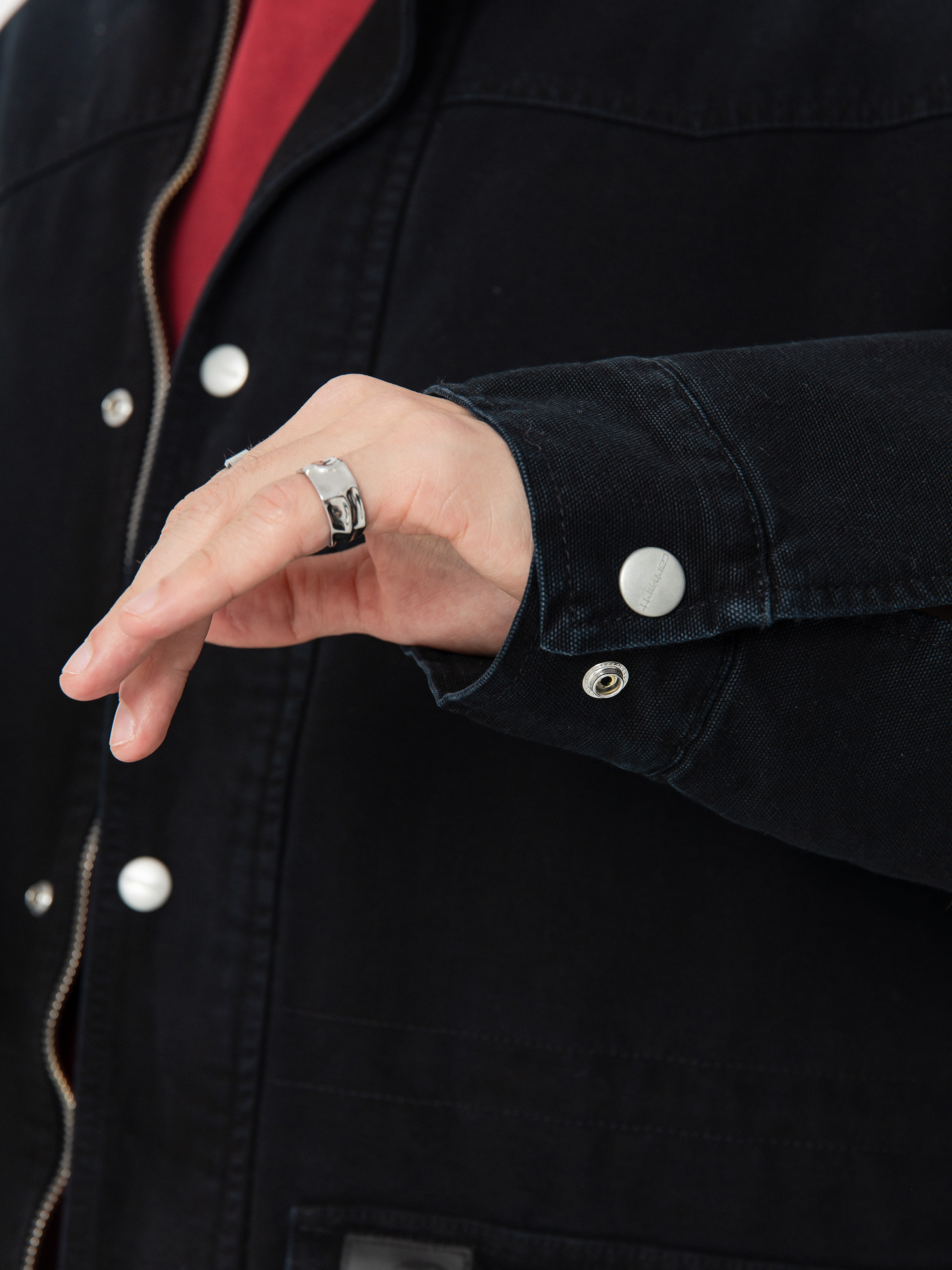 Dzseki Carhartt WIP OG Santa Fe Coat (black/black)