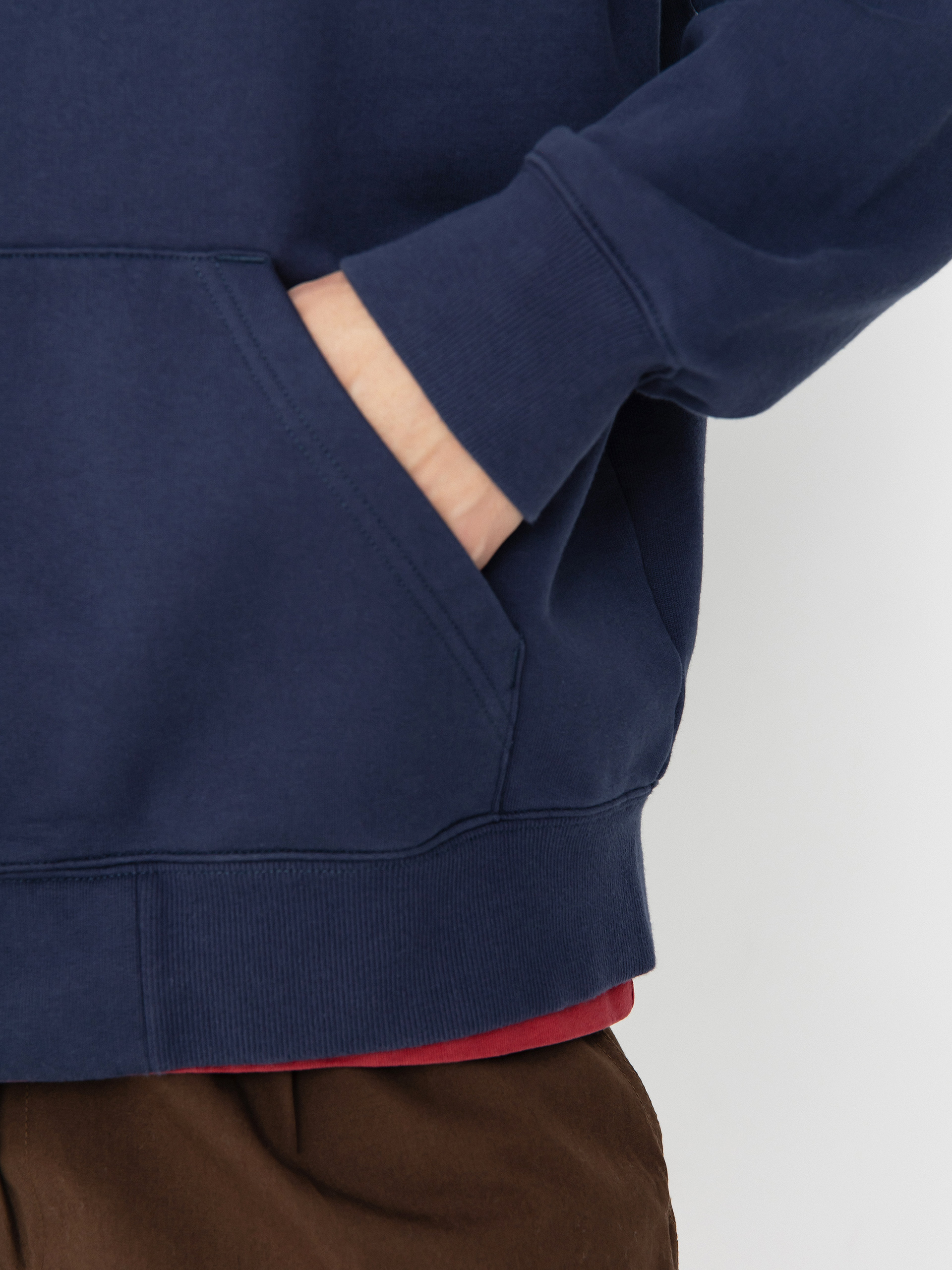 Kapucnis pulóver Carhartt WIP Runaway ZHD (blue/vermillion)