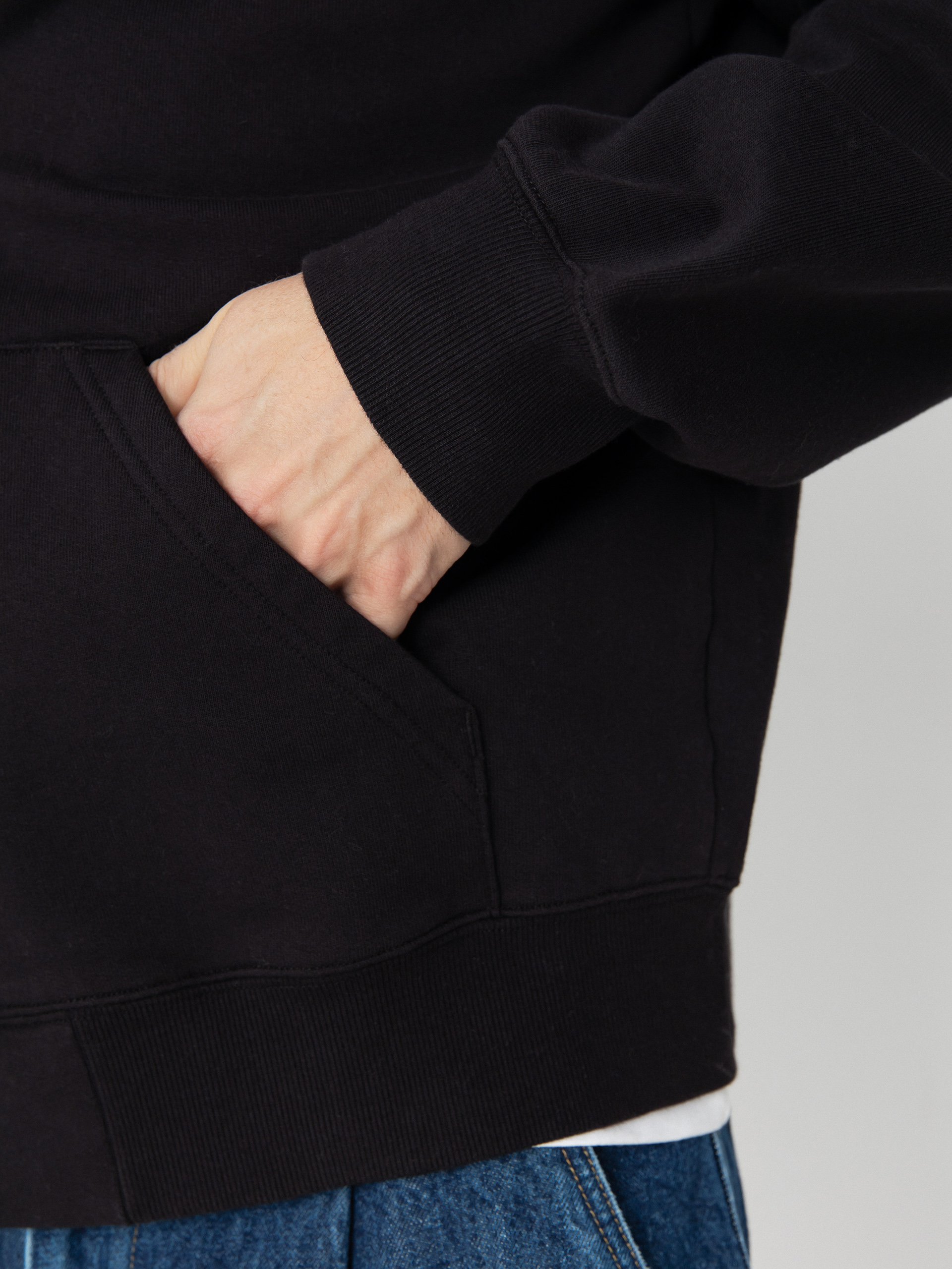 Kapucnis pulóver Carhartt WIP Runaway ZHD (black/wax)