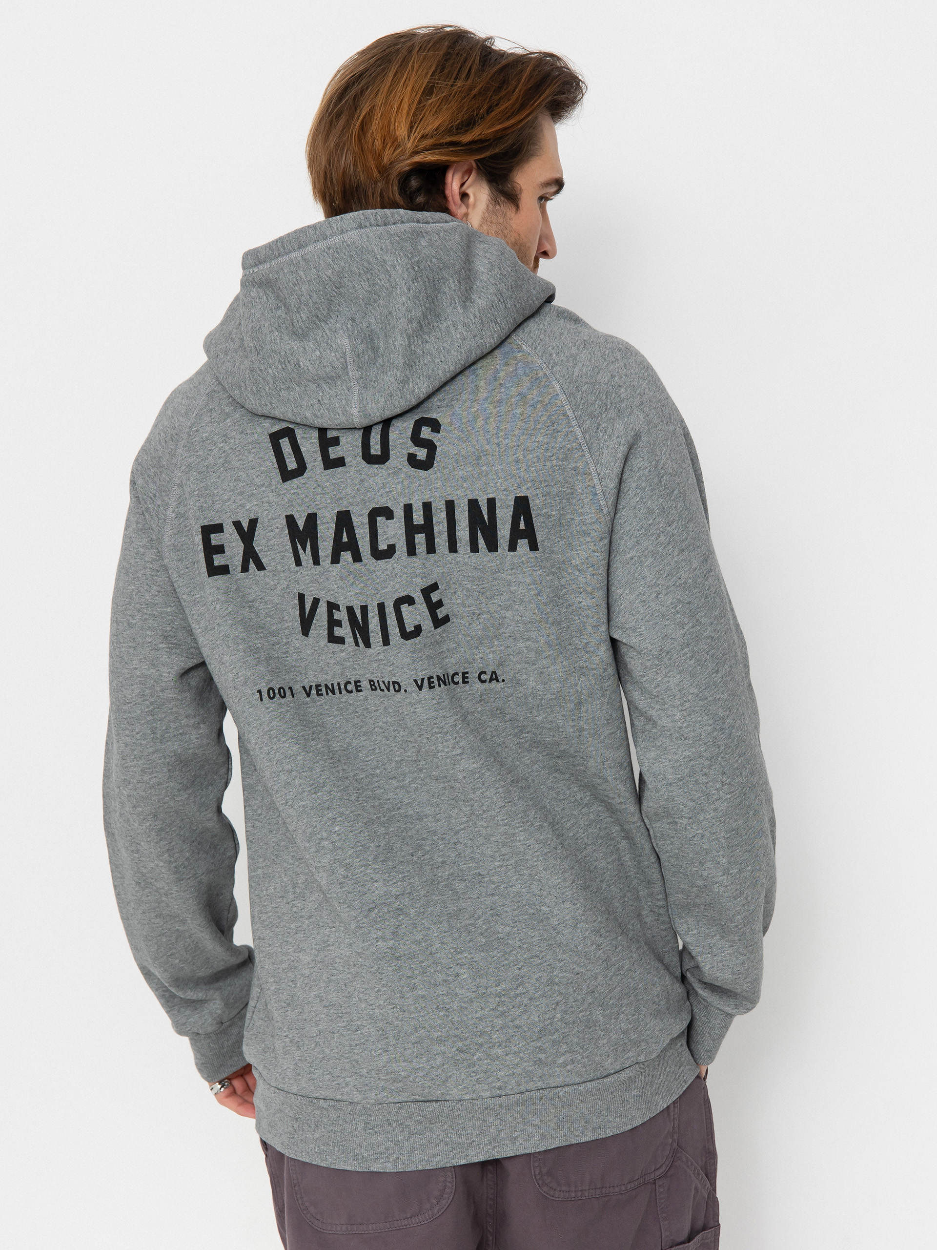 Deus Ex Machina Venice Address HD Kapucnis pulóver (grey marle)