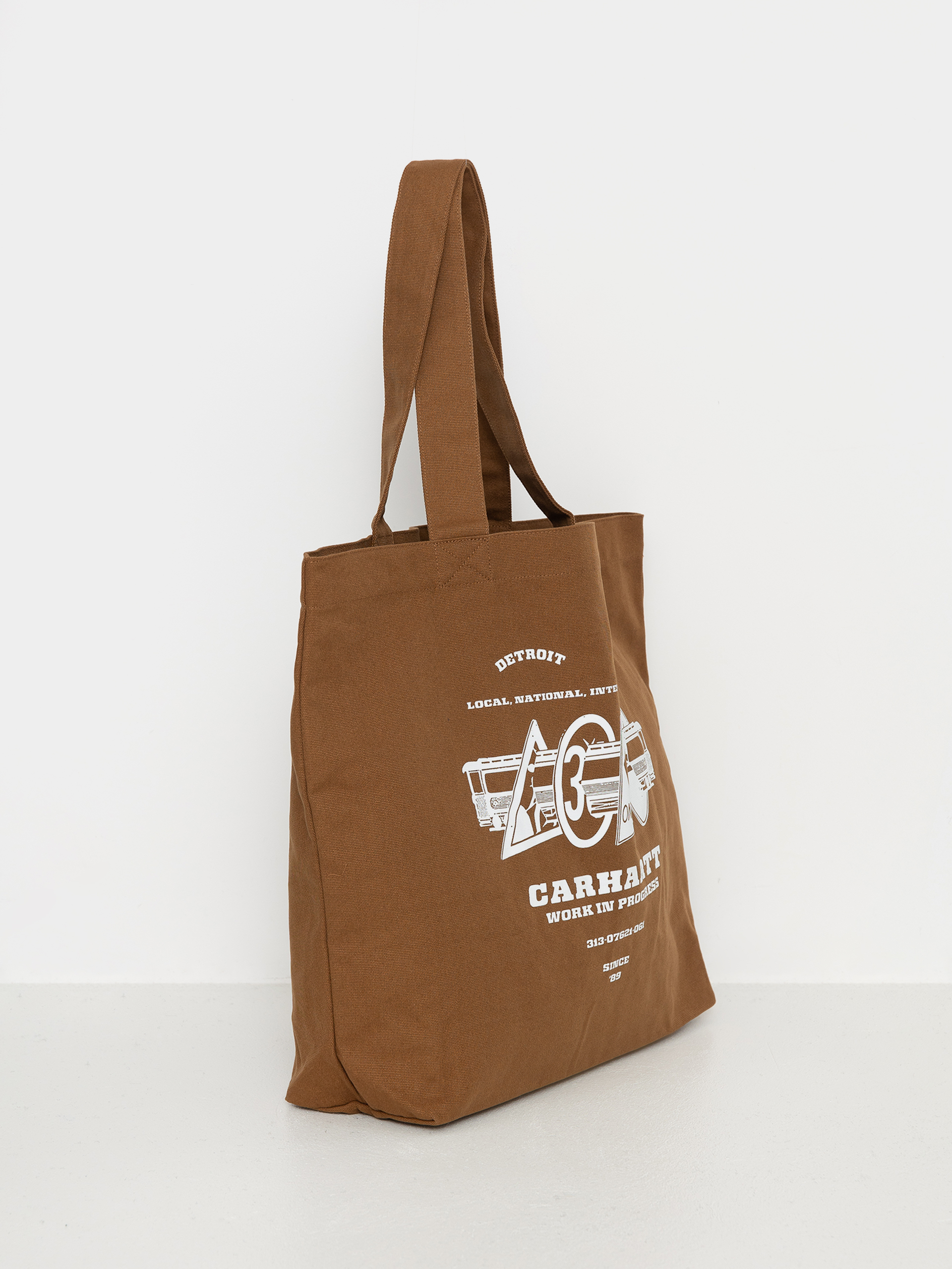 Carhartt WIP Canvas Graphic Tote Táska (runaway print hamilton brown)
