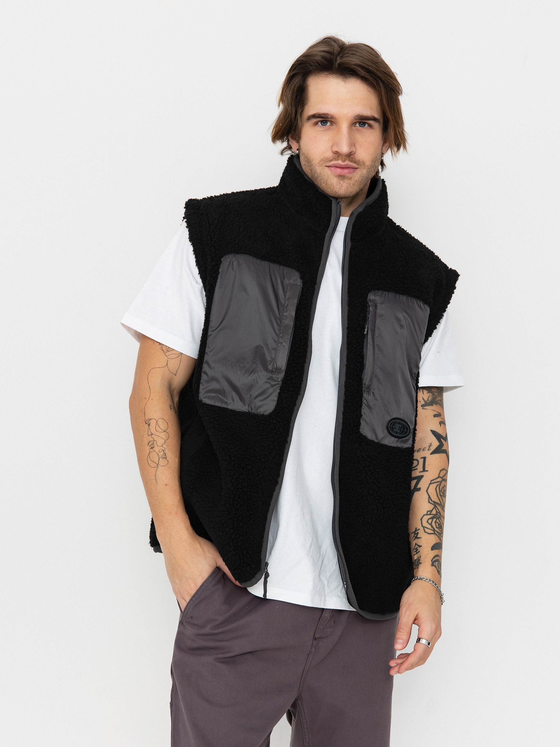 Férfi DC Traverse Polár pulóver (black)