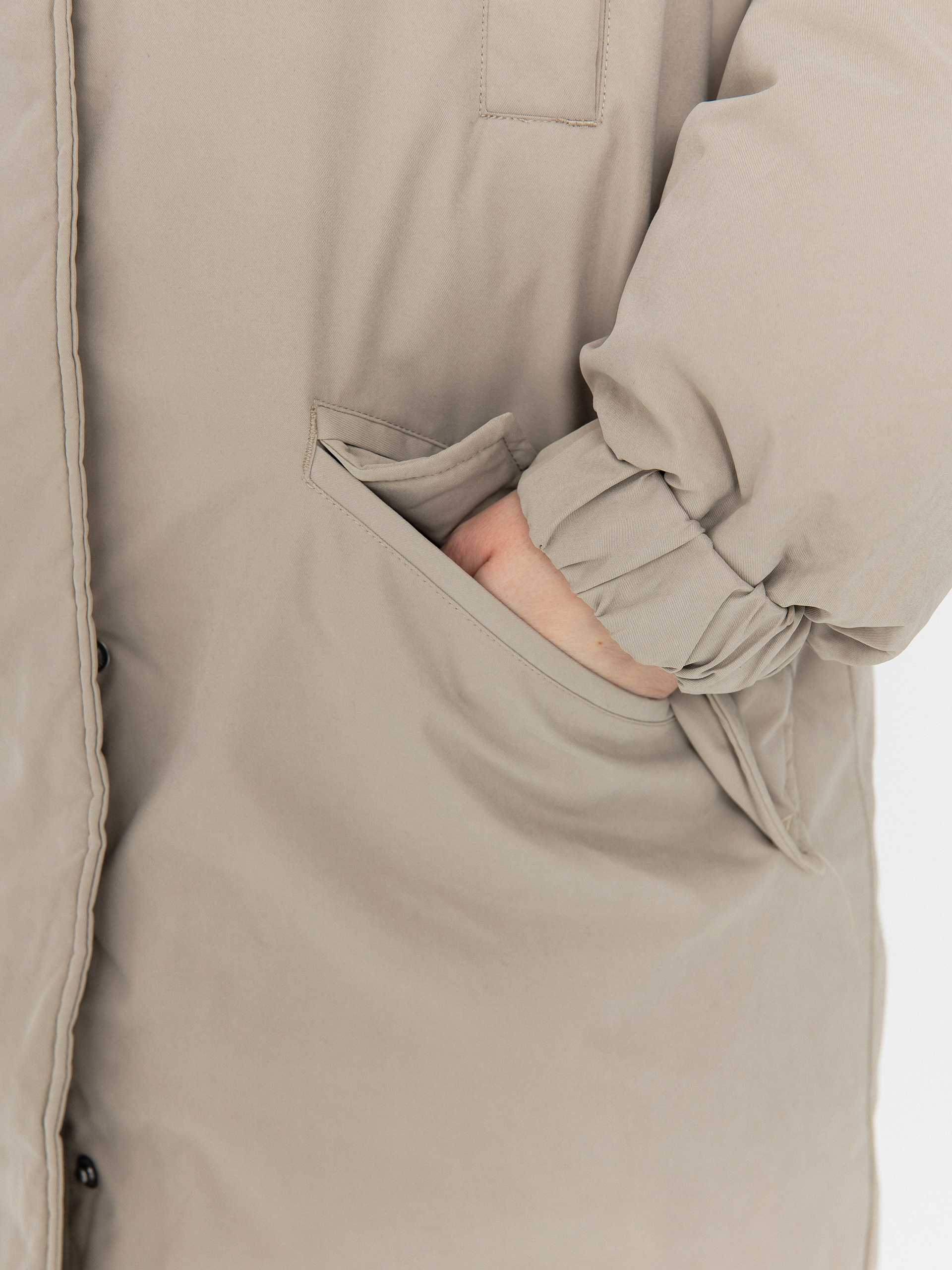 Volcom Sleepi Puff Up Parka Dzseki Wmn (light khaki)