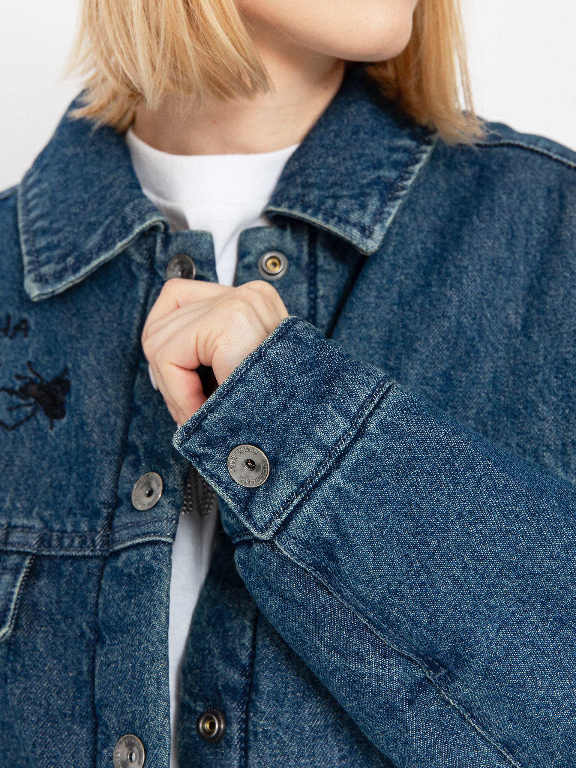 Dzseki Volcom Fa Keutchi Denim Wmn (vmi-vintage marbled indigo)