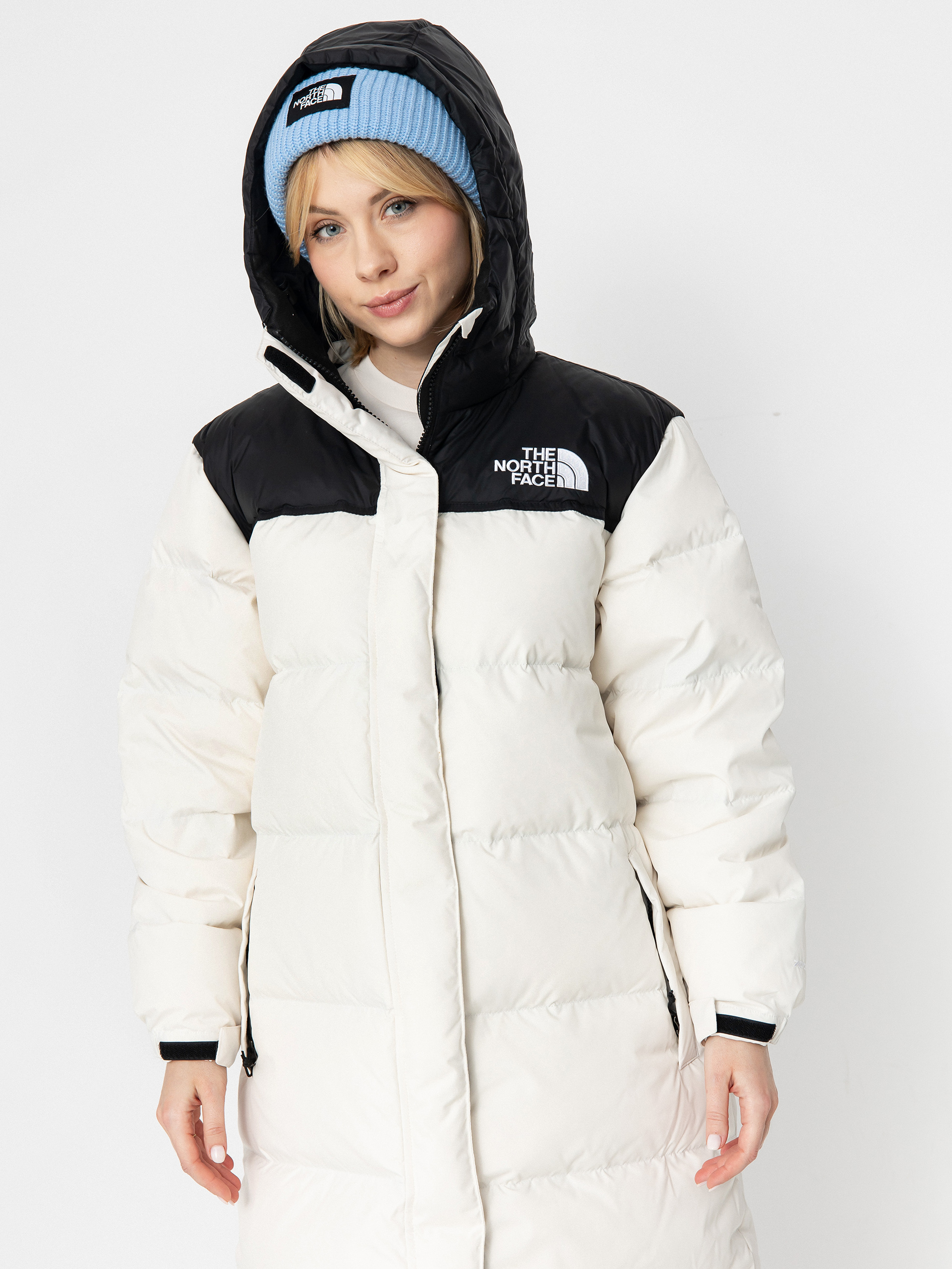 The North Face Nuptse Parka Wmn Dzseki (white dune/tnf black)