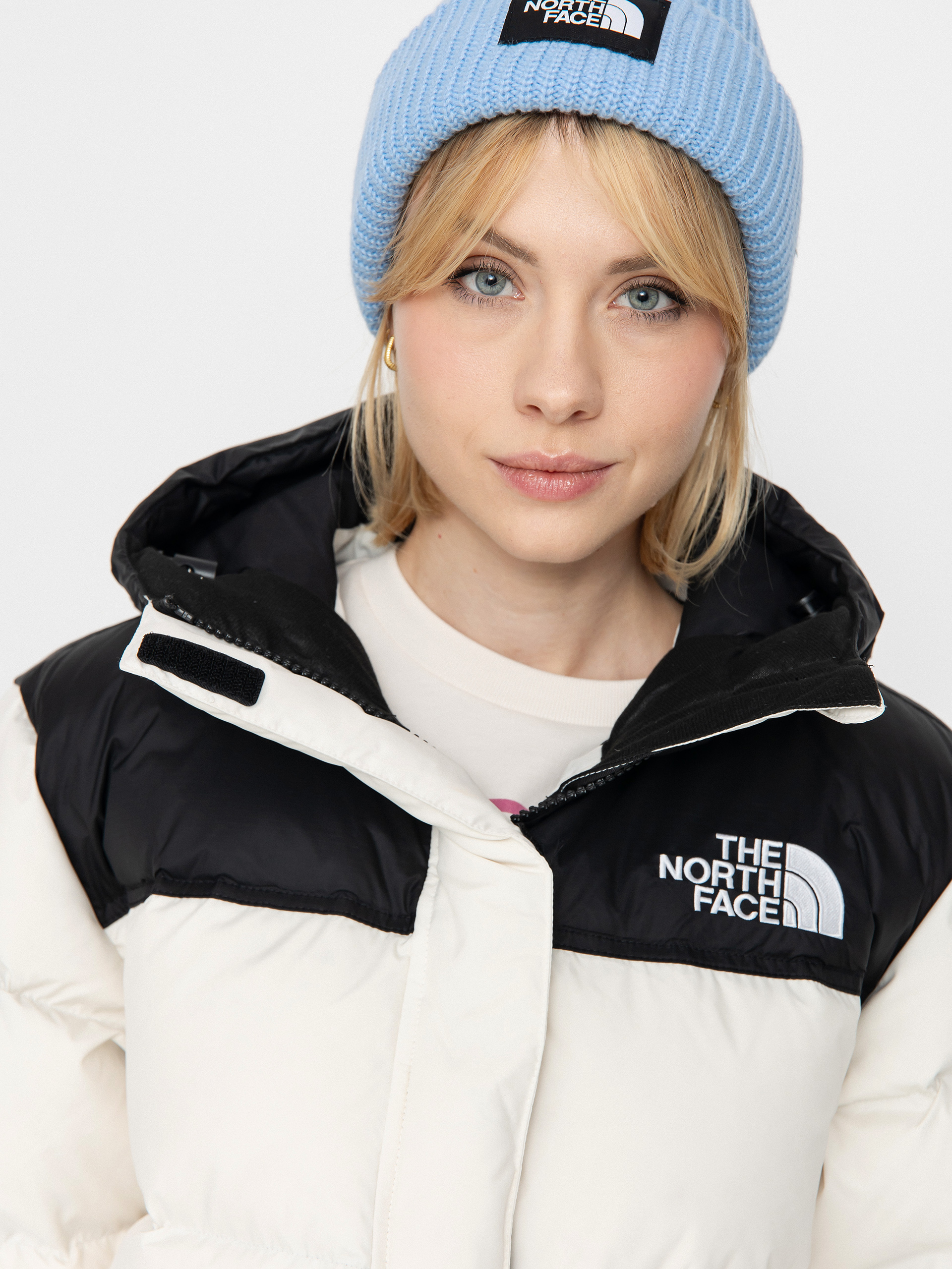The North Face Nuptse Parka Wmn Dzseki (white dune/tnf black)