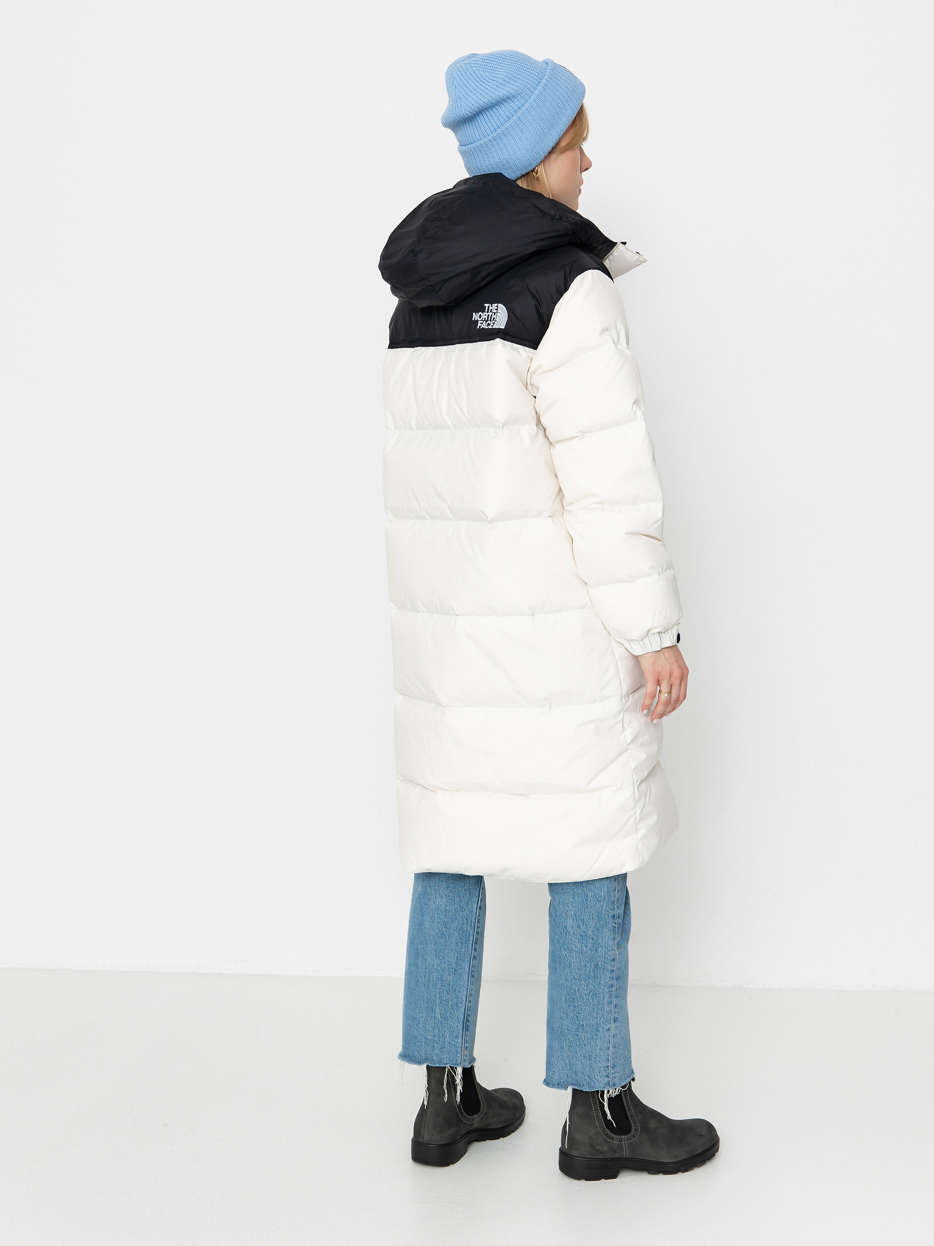 The North Face Nuptse Parka Wmn Dzseki (white dune/tnf black)