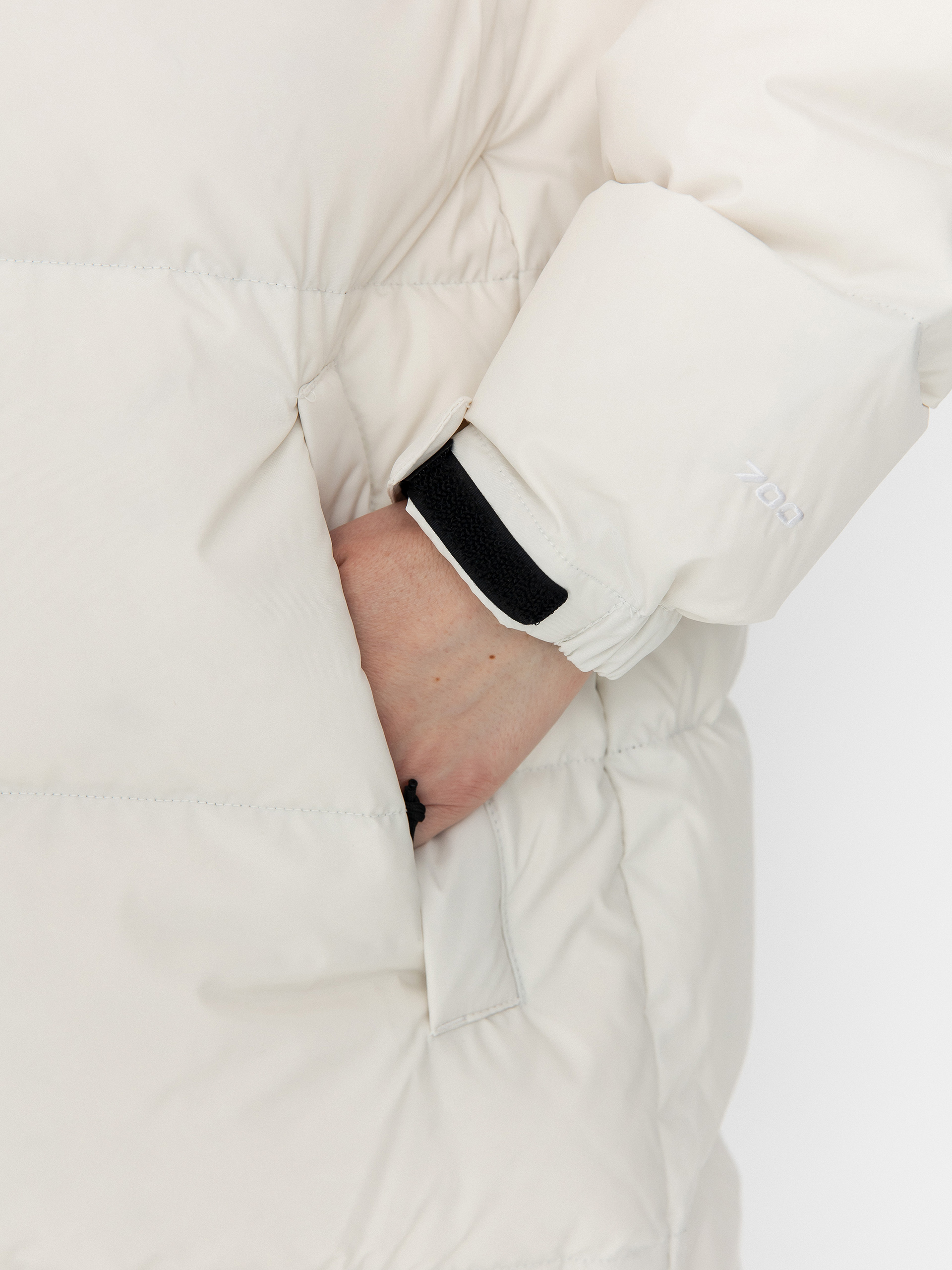 The North Face Nuptse Parka Wmn Dzseki (white dune/tnf black)