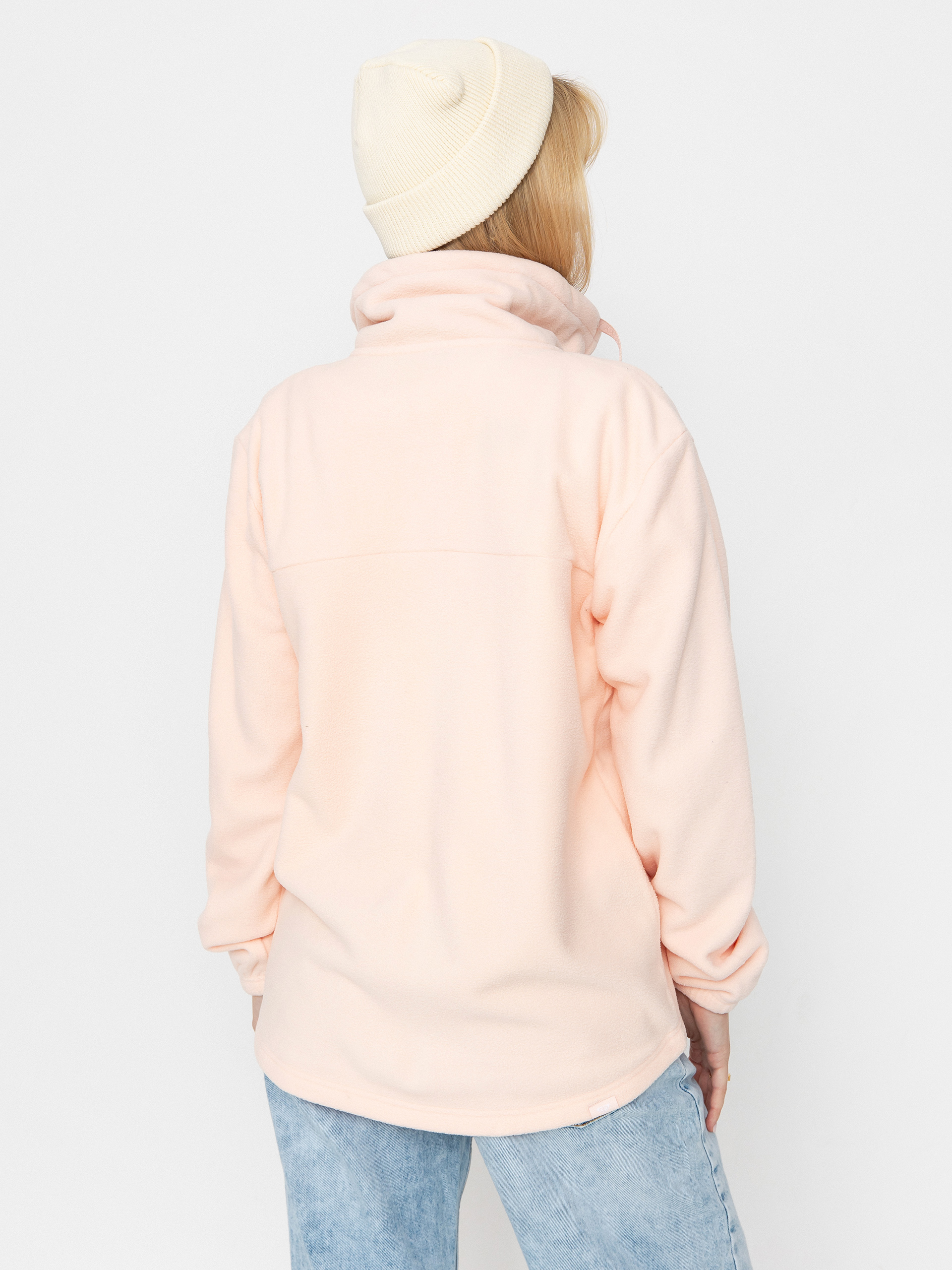 Női Polár pulóver Roxy Fleeting Snow (pink salt)