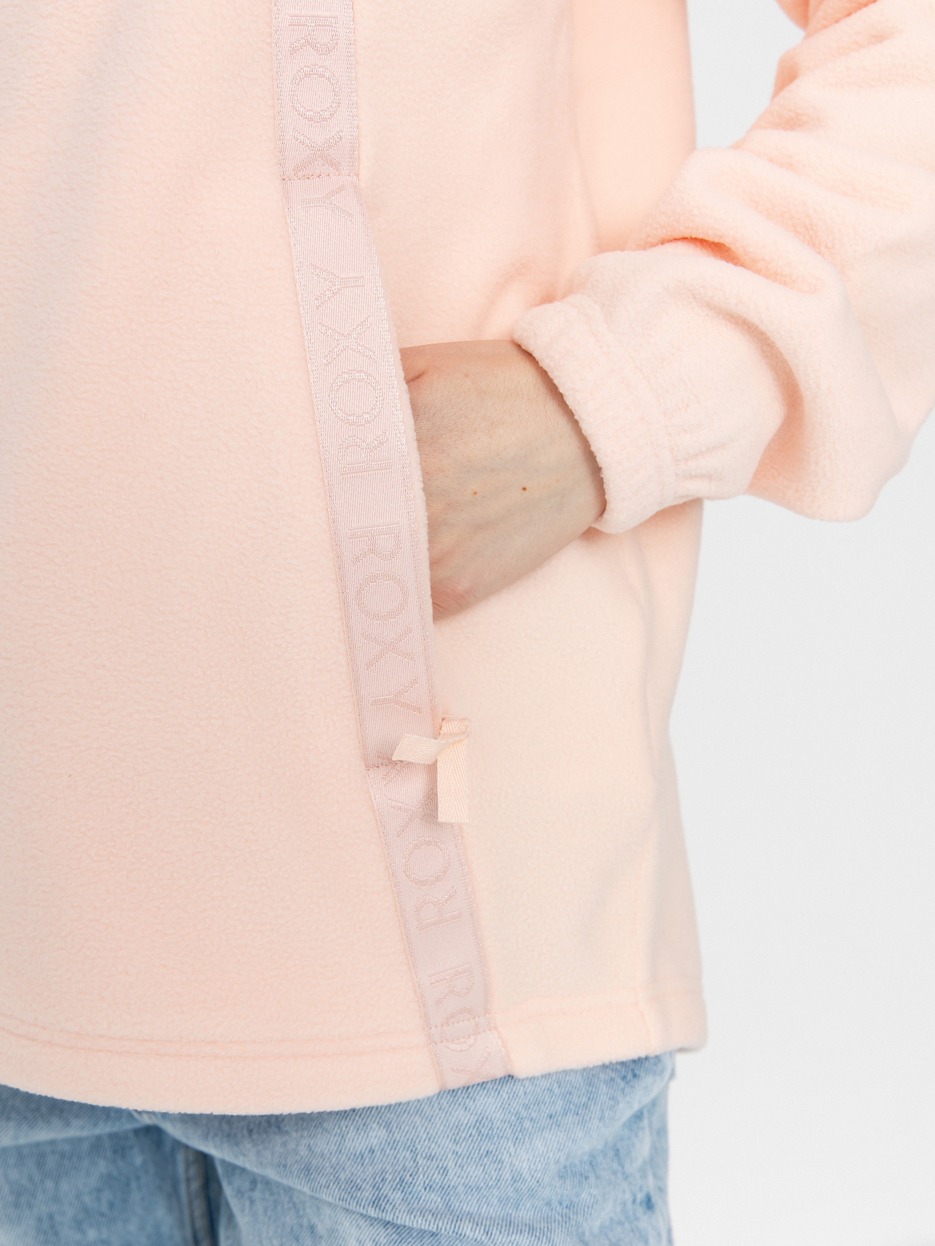 Női Polár pulóver Roxy Fleeting Snow (pink salt)