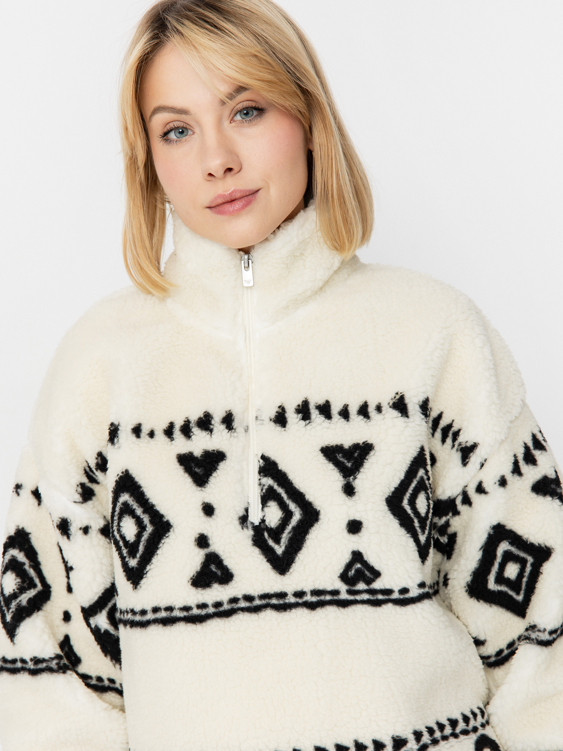 Női Roxy Treasure Soul Polár pulóver (egret)