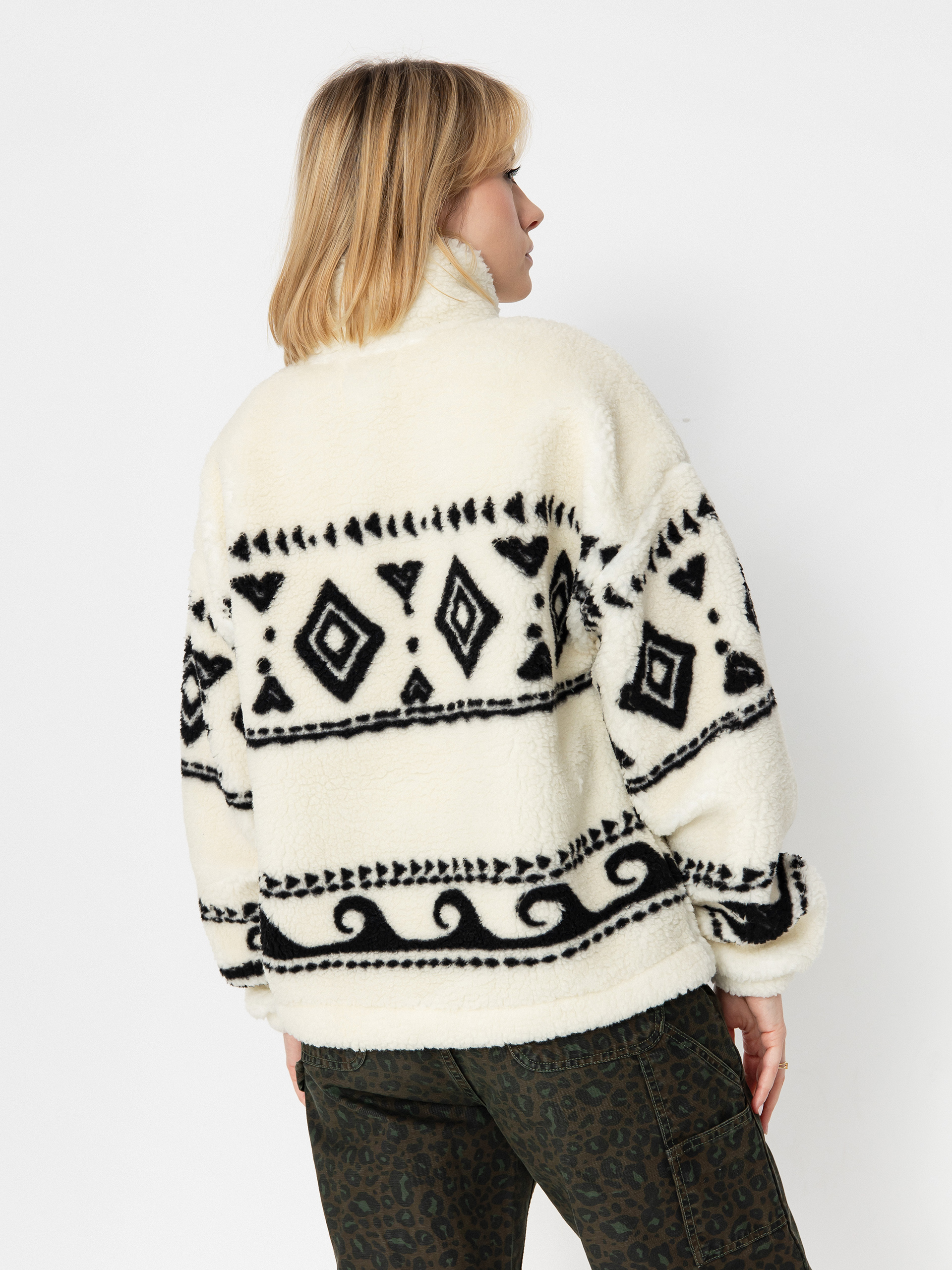 Női Roxy Treasure Soul Polár pulóver (egret)