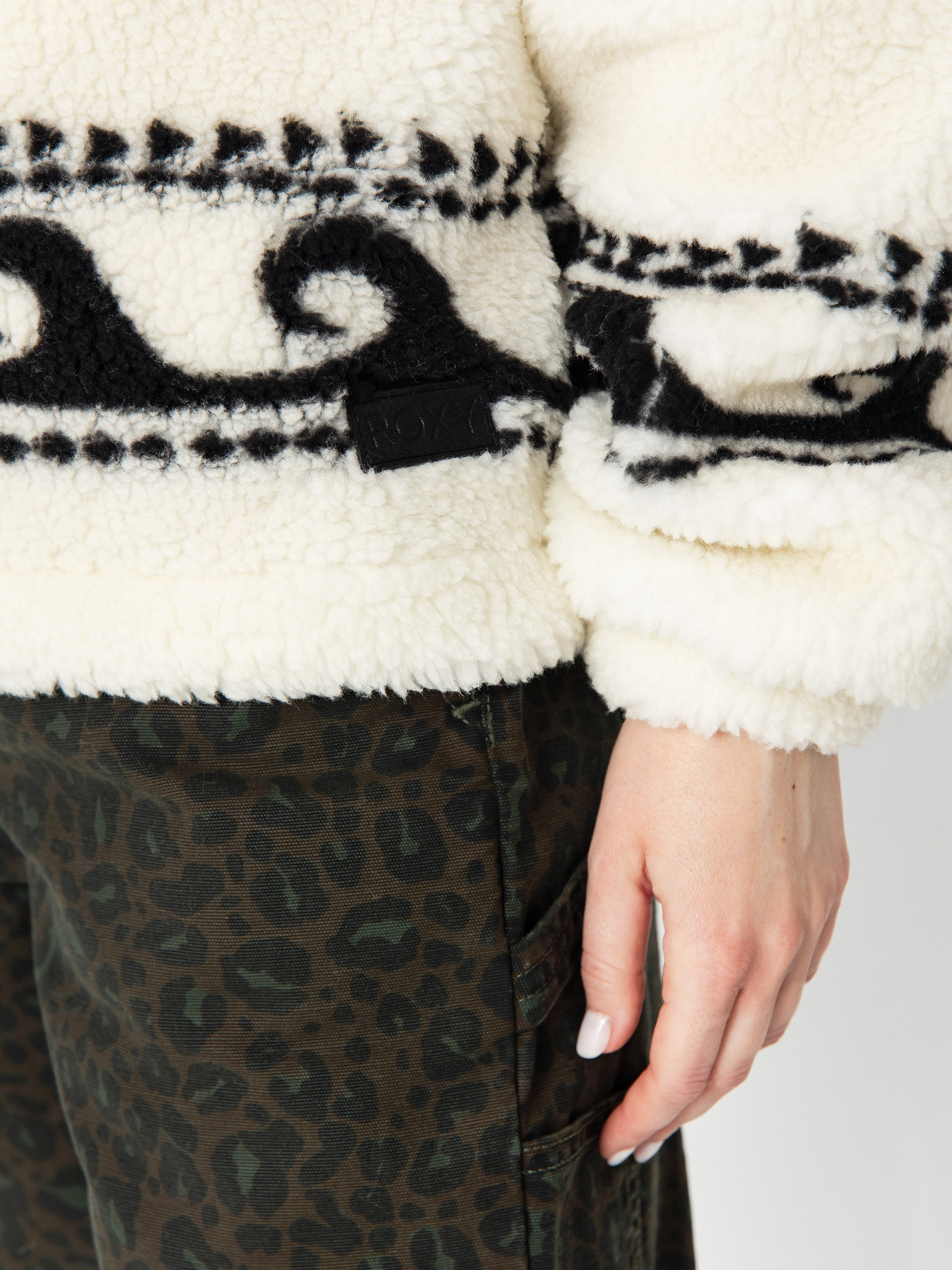 Női Roxy Treasure Soul Polár pulóver (egret)