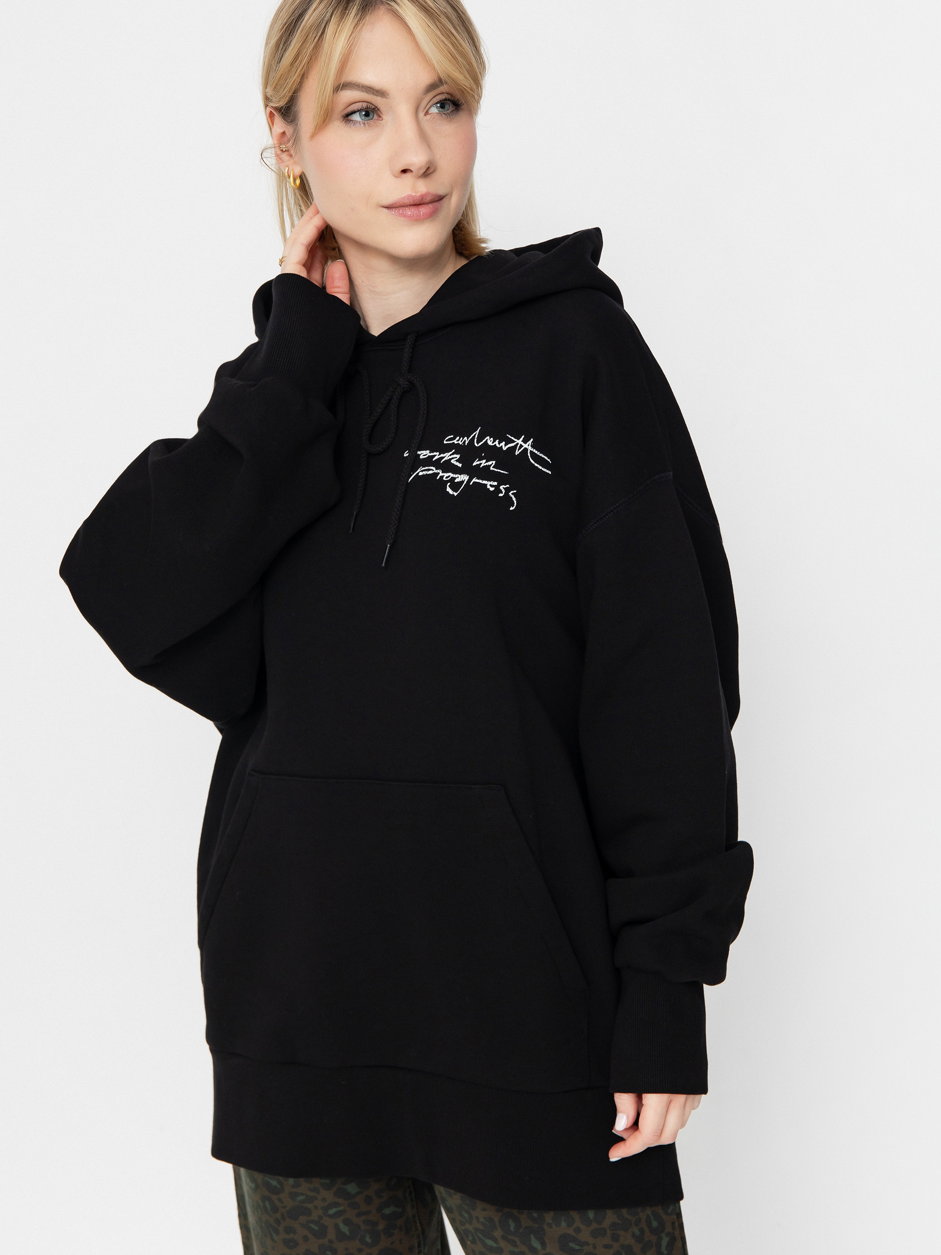 Kapucnis pulóver Carhartt WIP Lips HD Wmn (black)