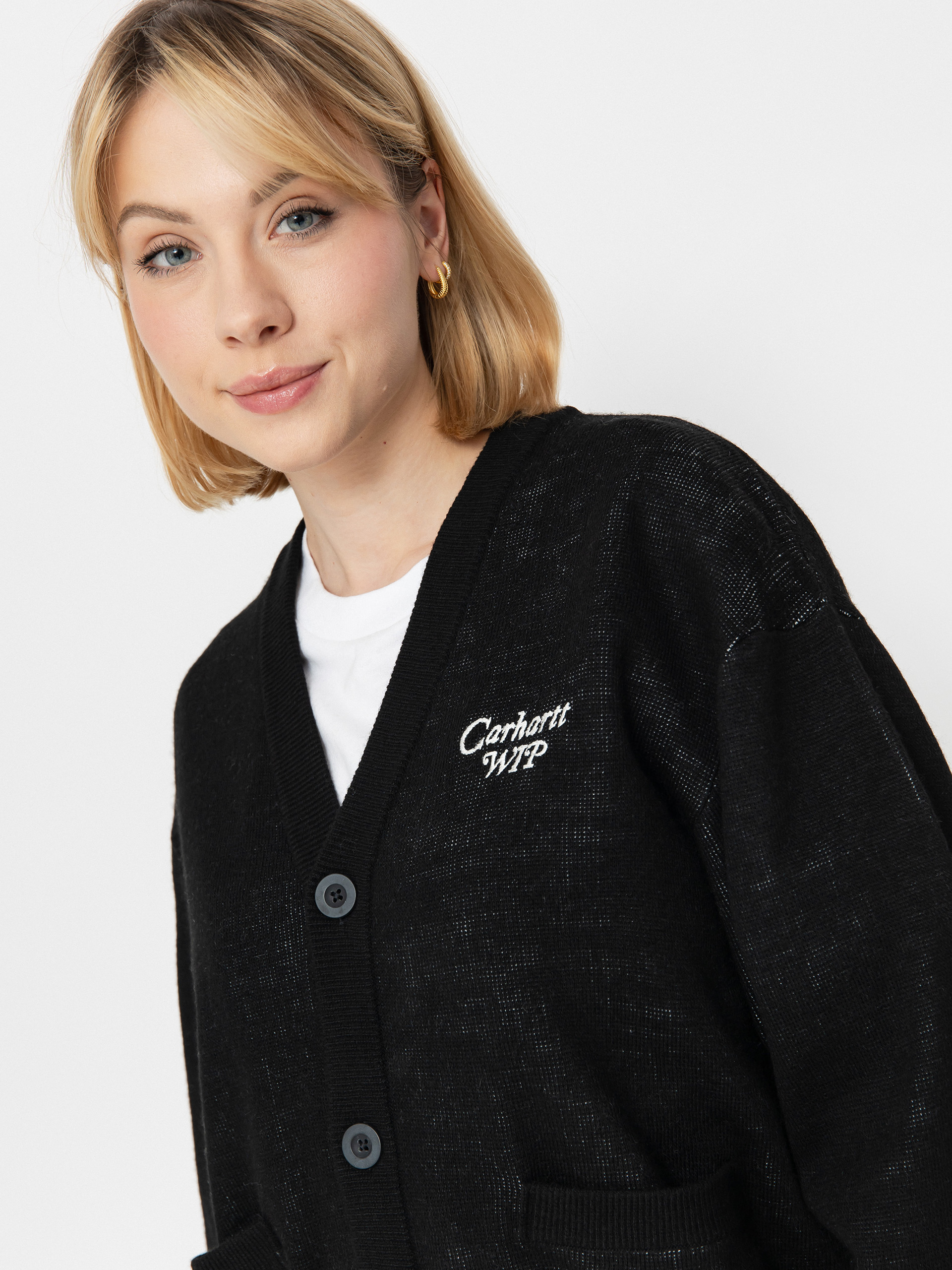 Carhartt WIP Harttbreaker Cardigan Wmn Pulóver (black/wax)