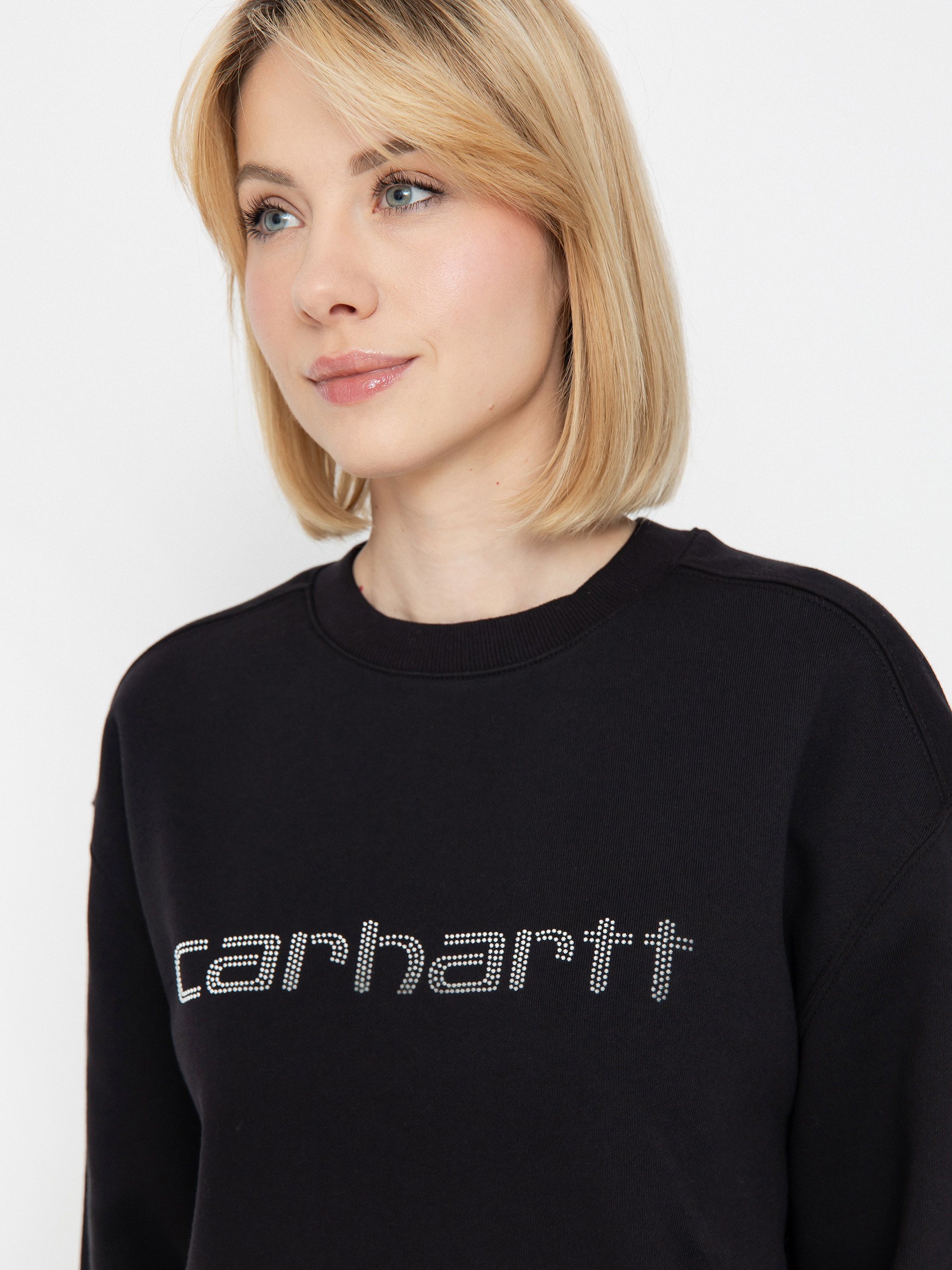 Carhartt WIP Rivet Script Wmn Pulóver (black/silver)