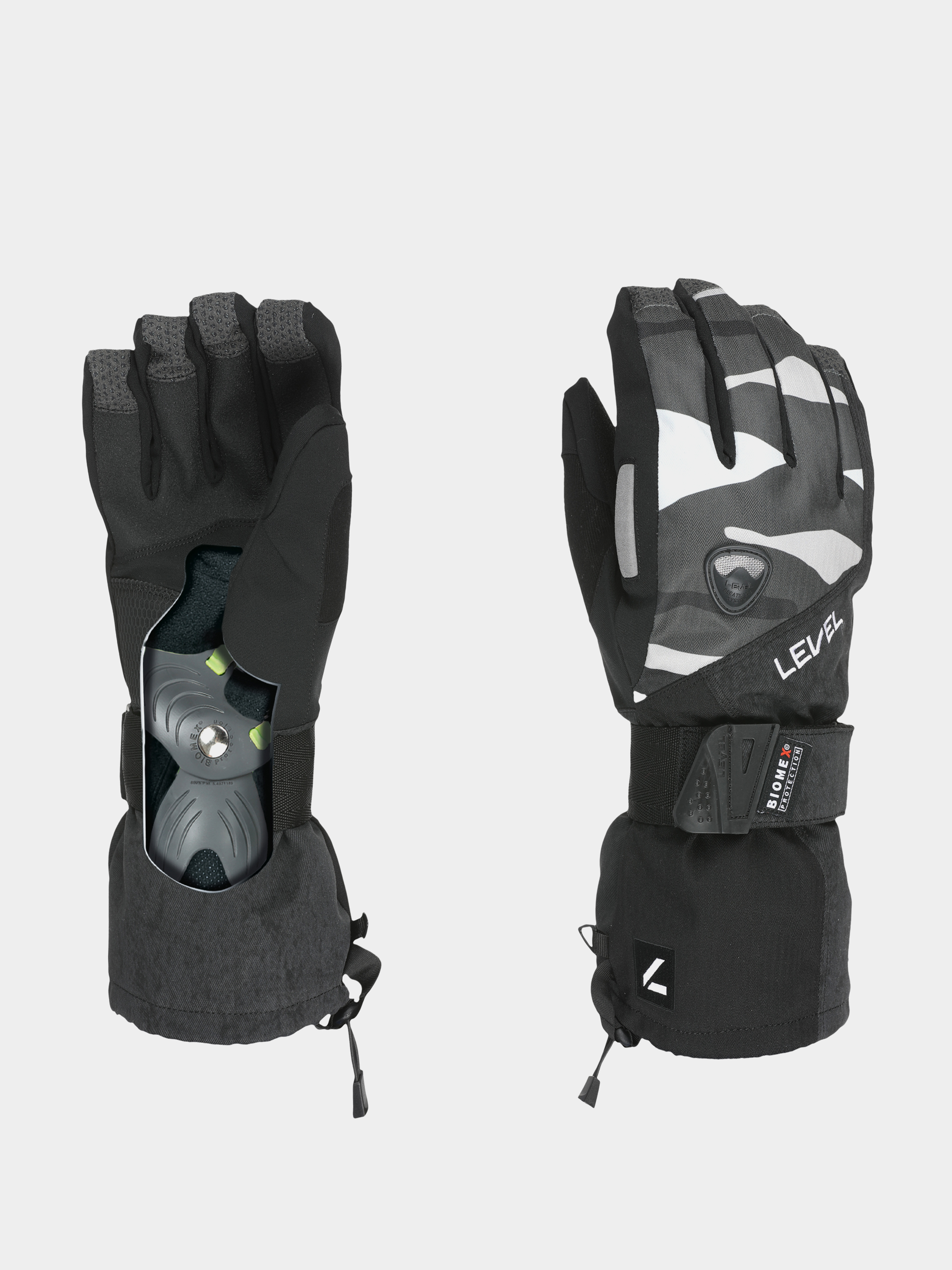 Kesztyű Level Fly (white antracite)