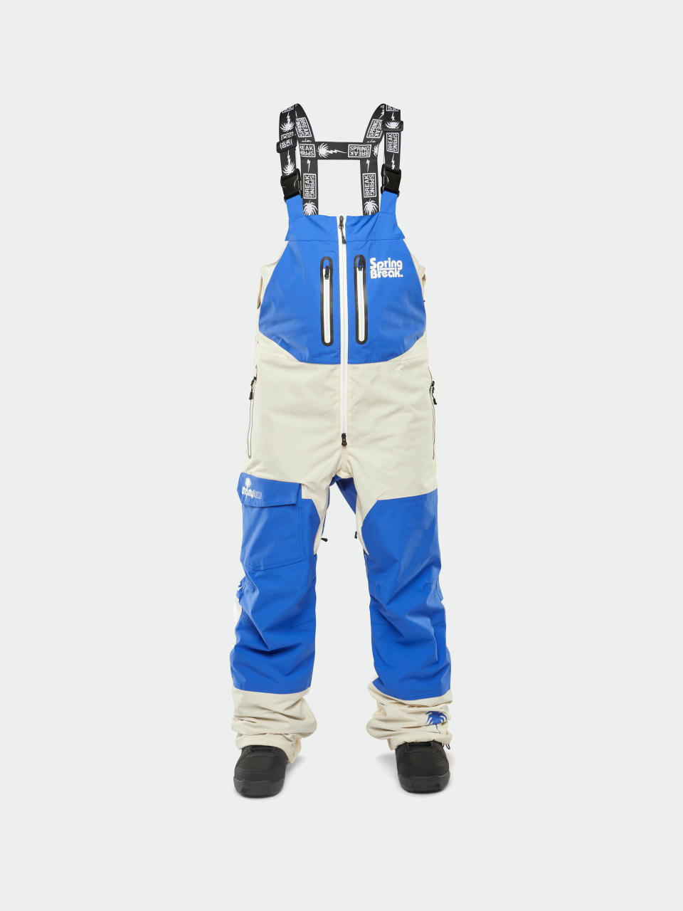 Férfi Snowboard nadrág ThirtyTwo Springbreak Bib (blue)