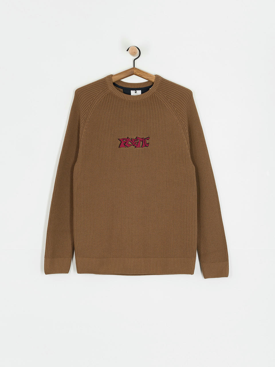 Poetic Collective Graff Knitted Crewneck Pulóver (brown)