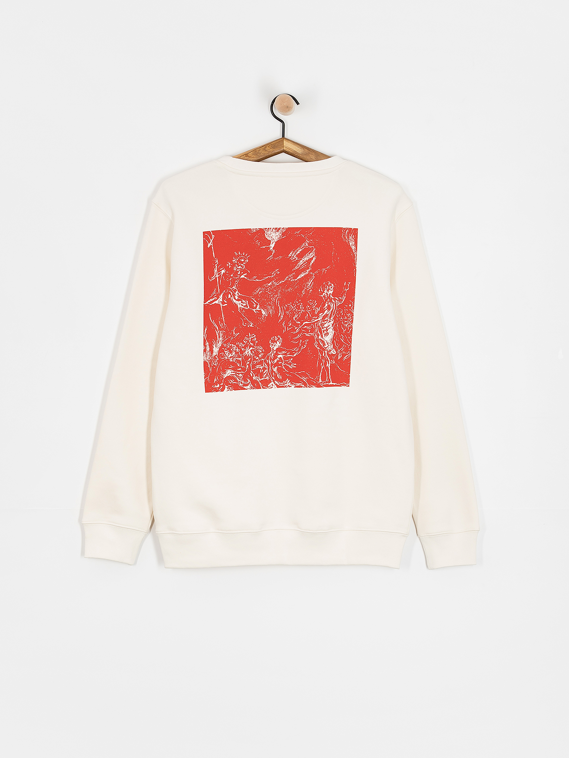 Poetic Collective Demon Crewneck Pulóver (ivory)