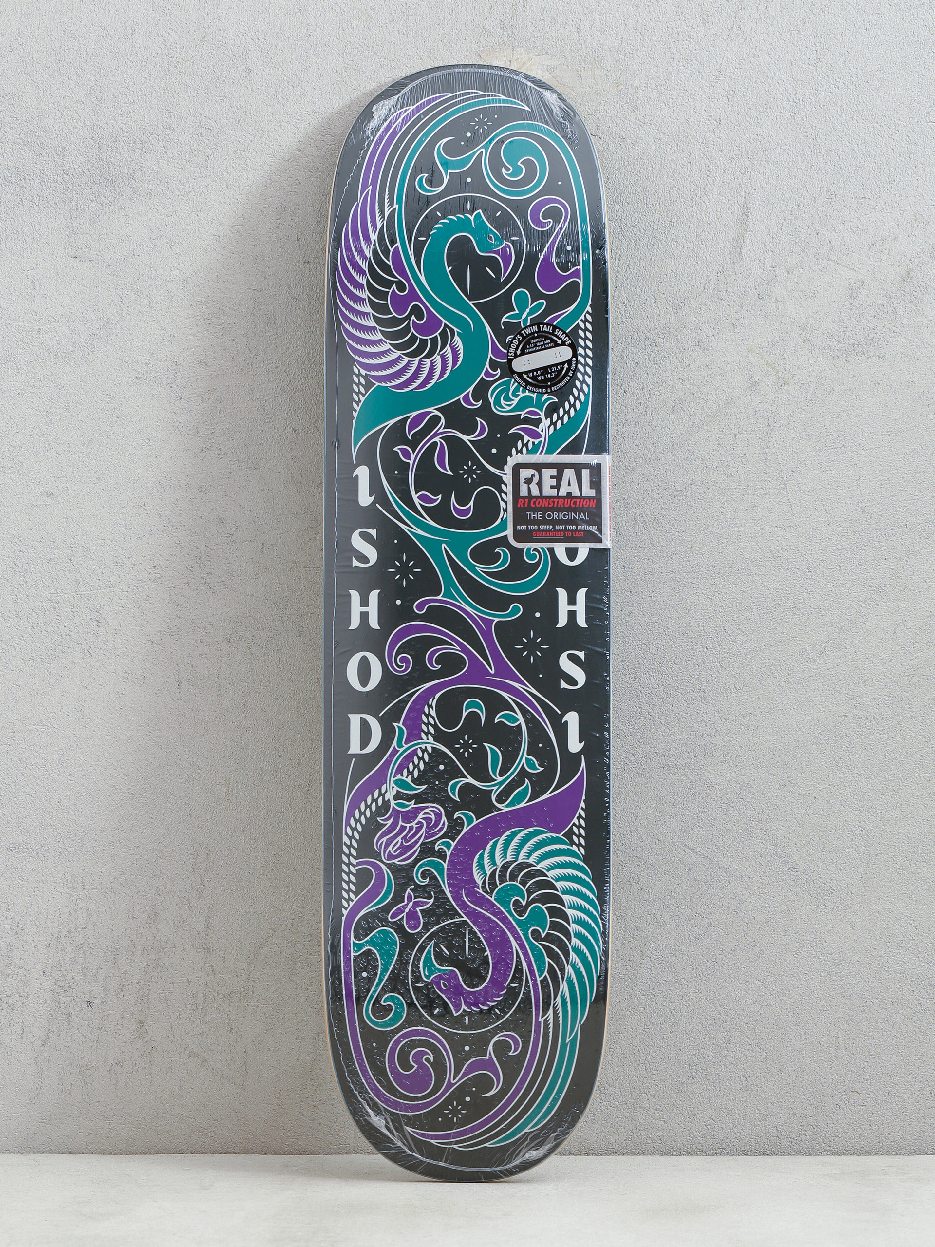 Real Ishod Illuminatd Gördeszka lap (black/purple/teal)