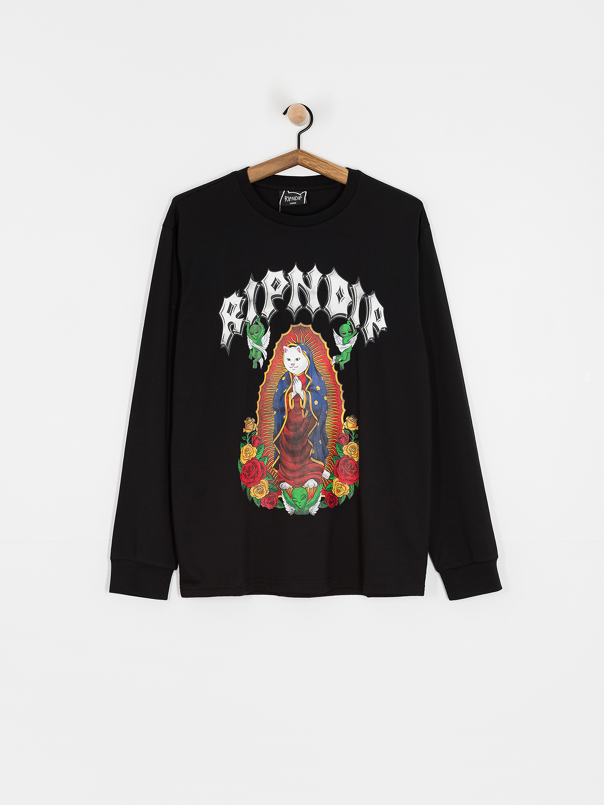 Hosszú ujjú felső RipNDip Mother Nerm (black)