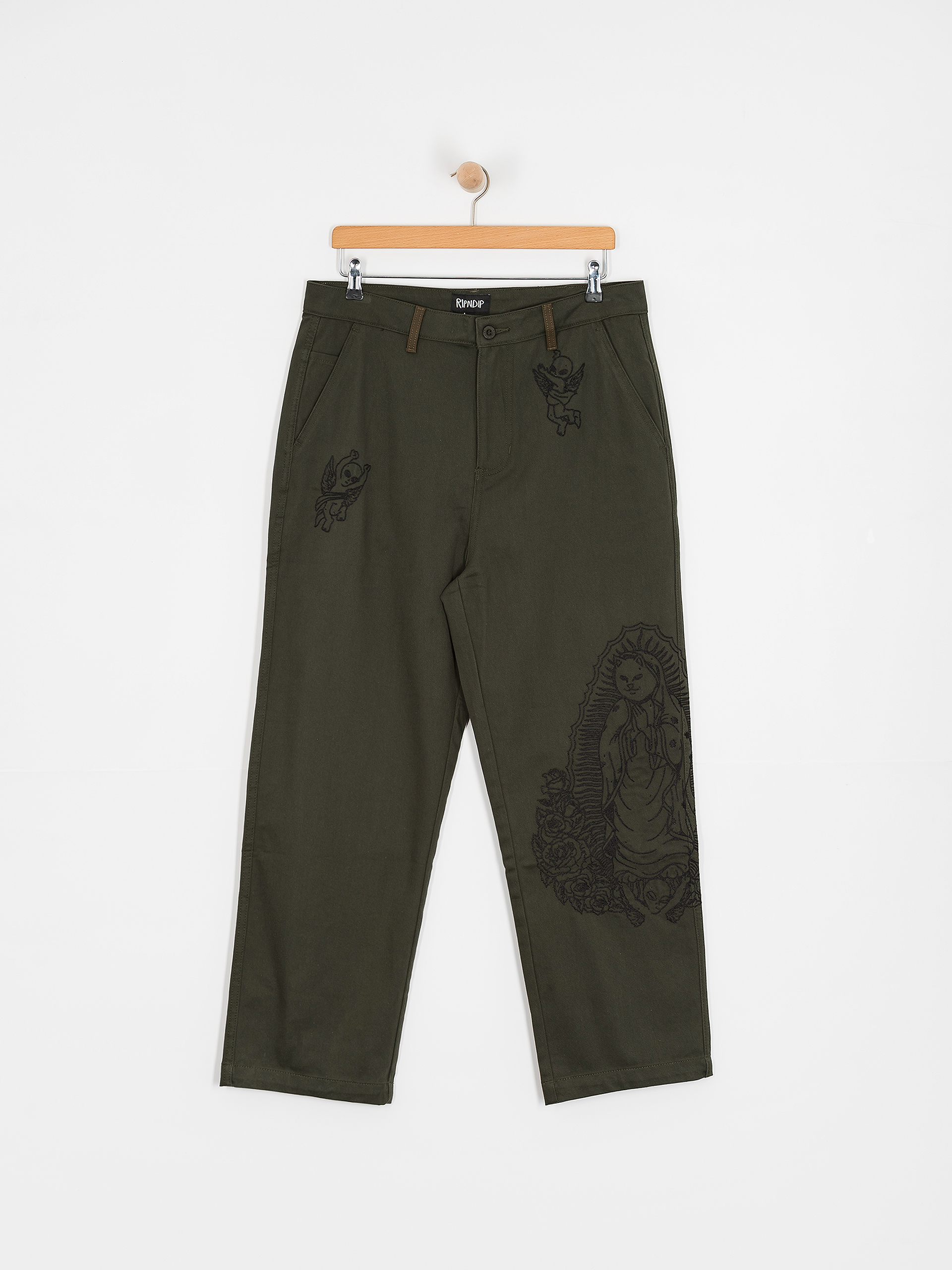 Kisnadrág RipNDip Mother Nerm Twill (dark olive)