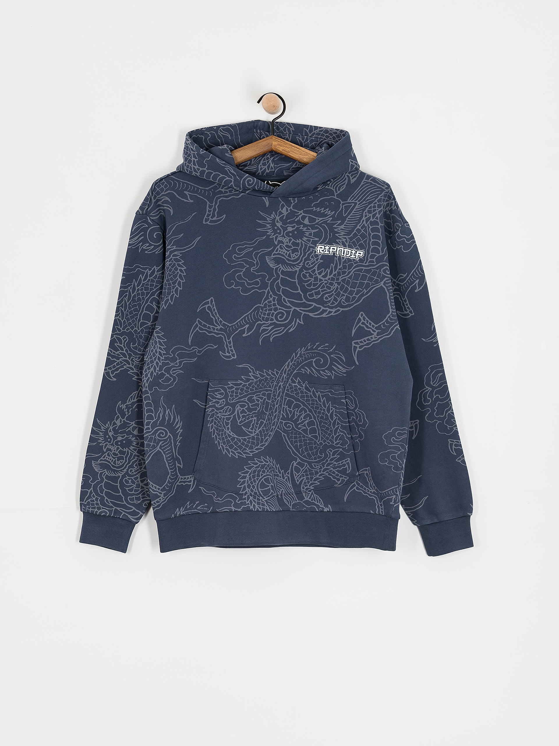 Kapucnis pulóver RipNDip Haku HD (navy)