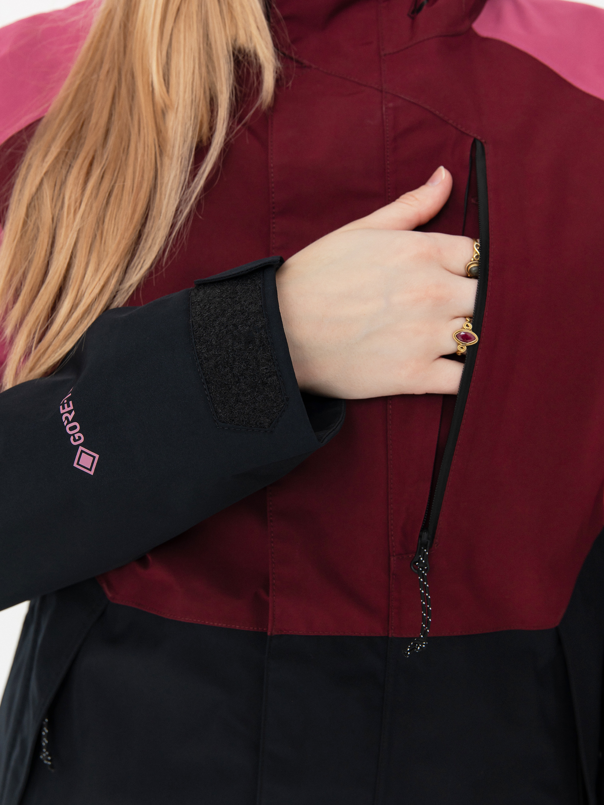 Női Volcom V.Co Aris Ins Gore Snowboard dzseki (burgundy)