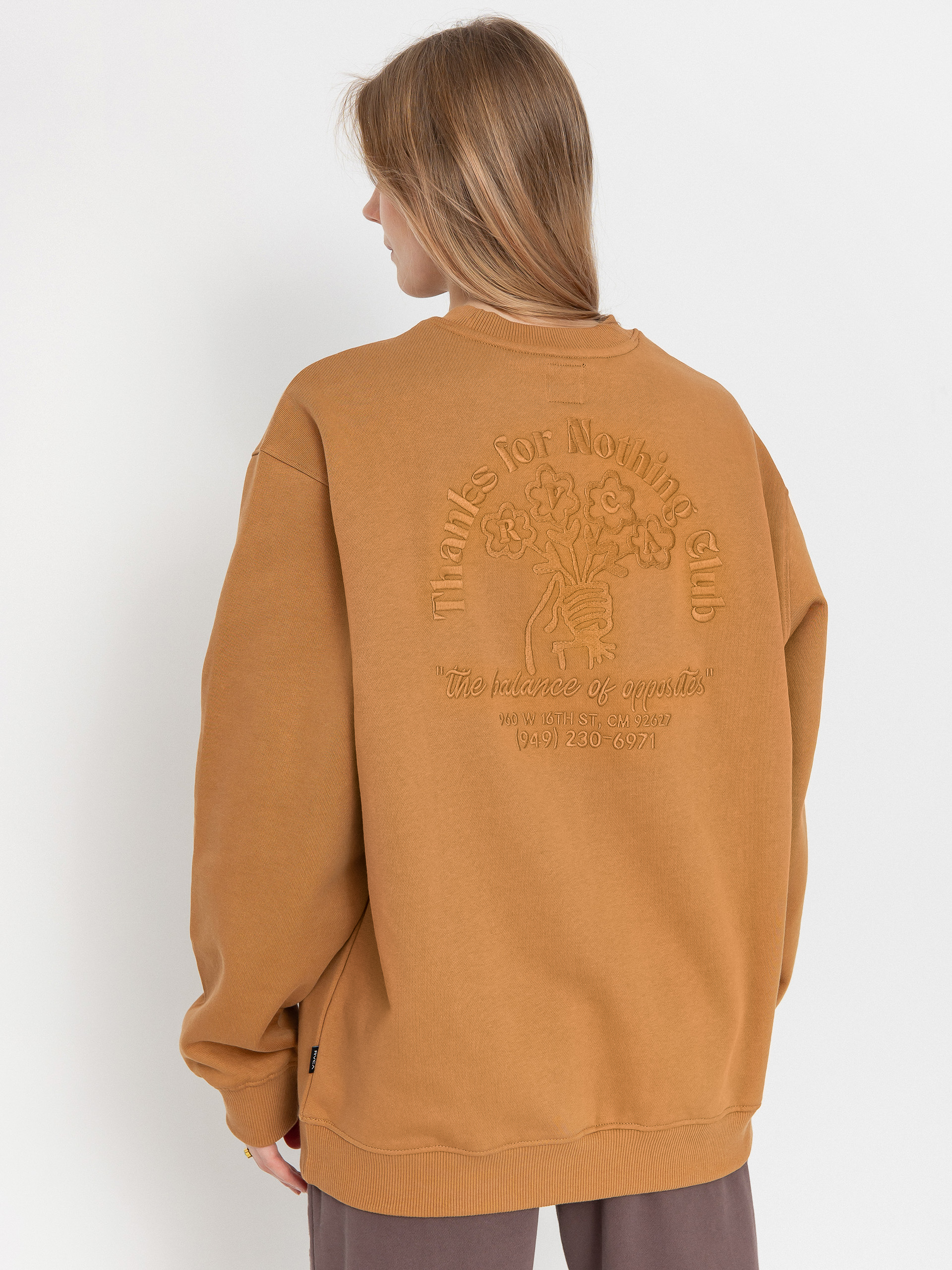 Pulóver RVCA Thanks For Nothing Crew (camel)