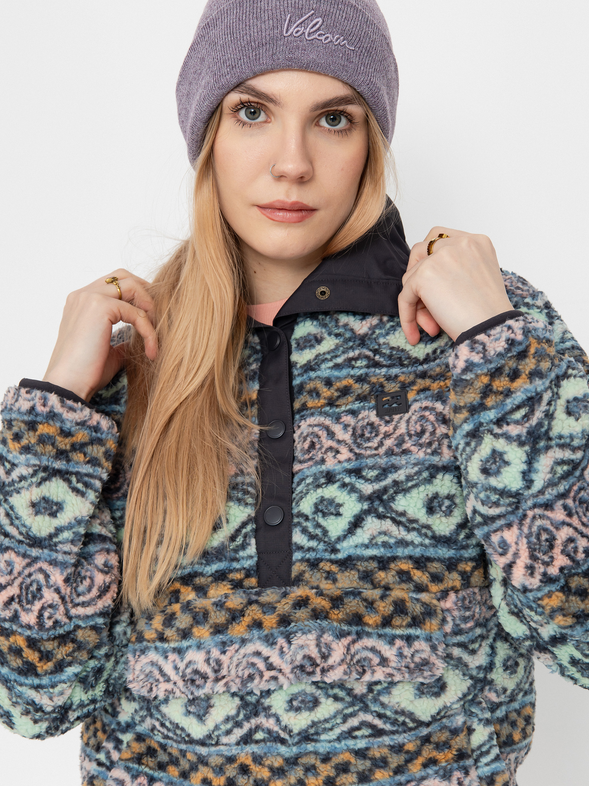 Női Billabong Switchback Pullover Polár pulóver (dusty peach)