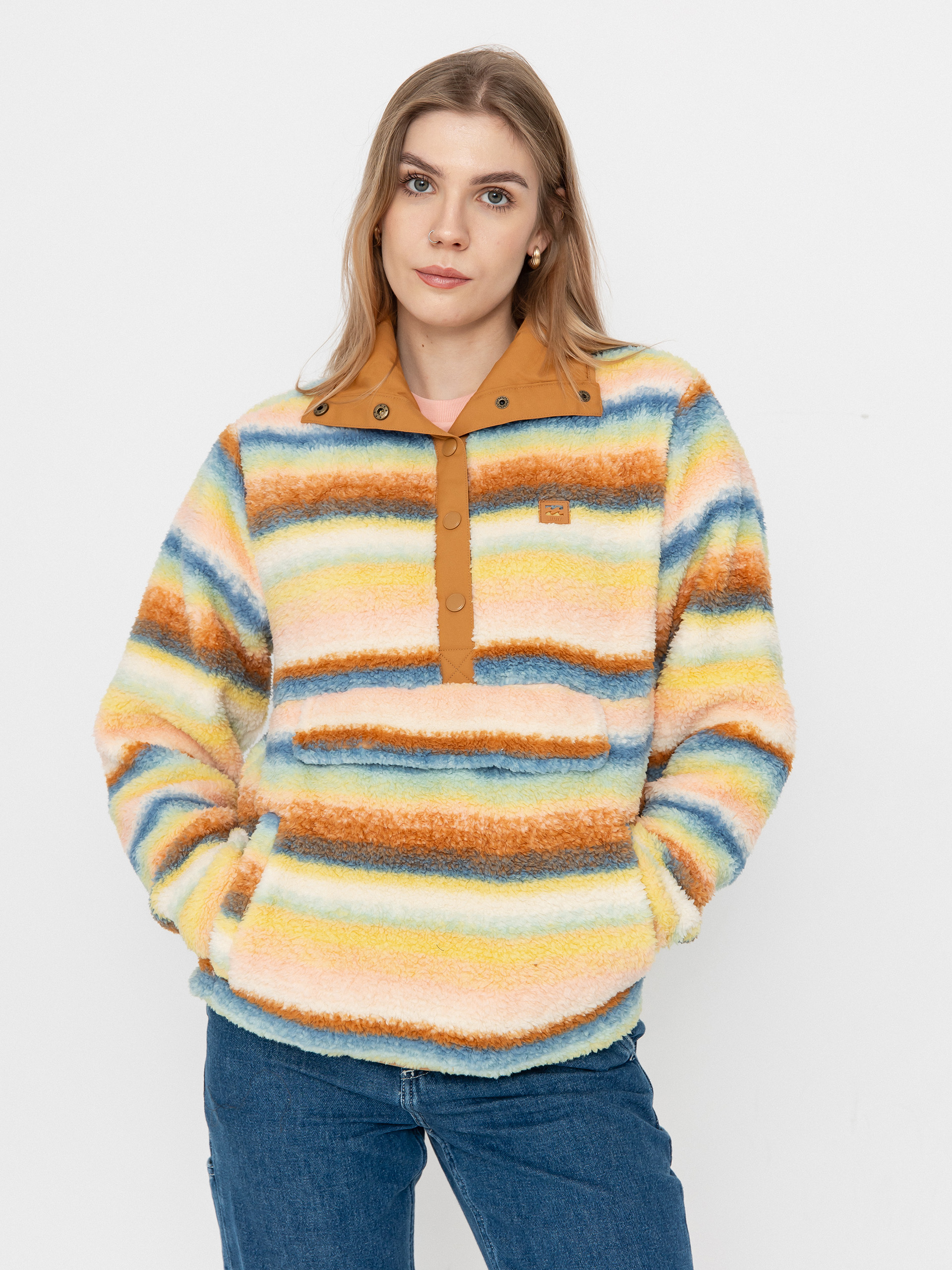 Billabong Switchback Pullover Wmn Polu00e1r pulu00f3ver (blue shadow)