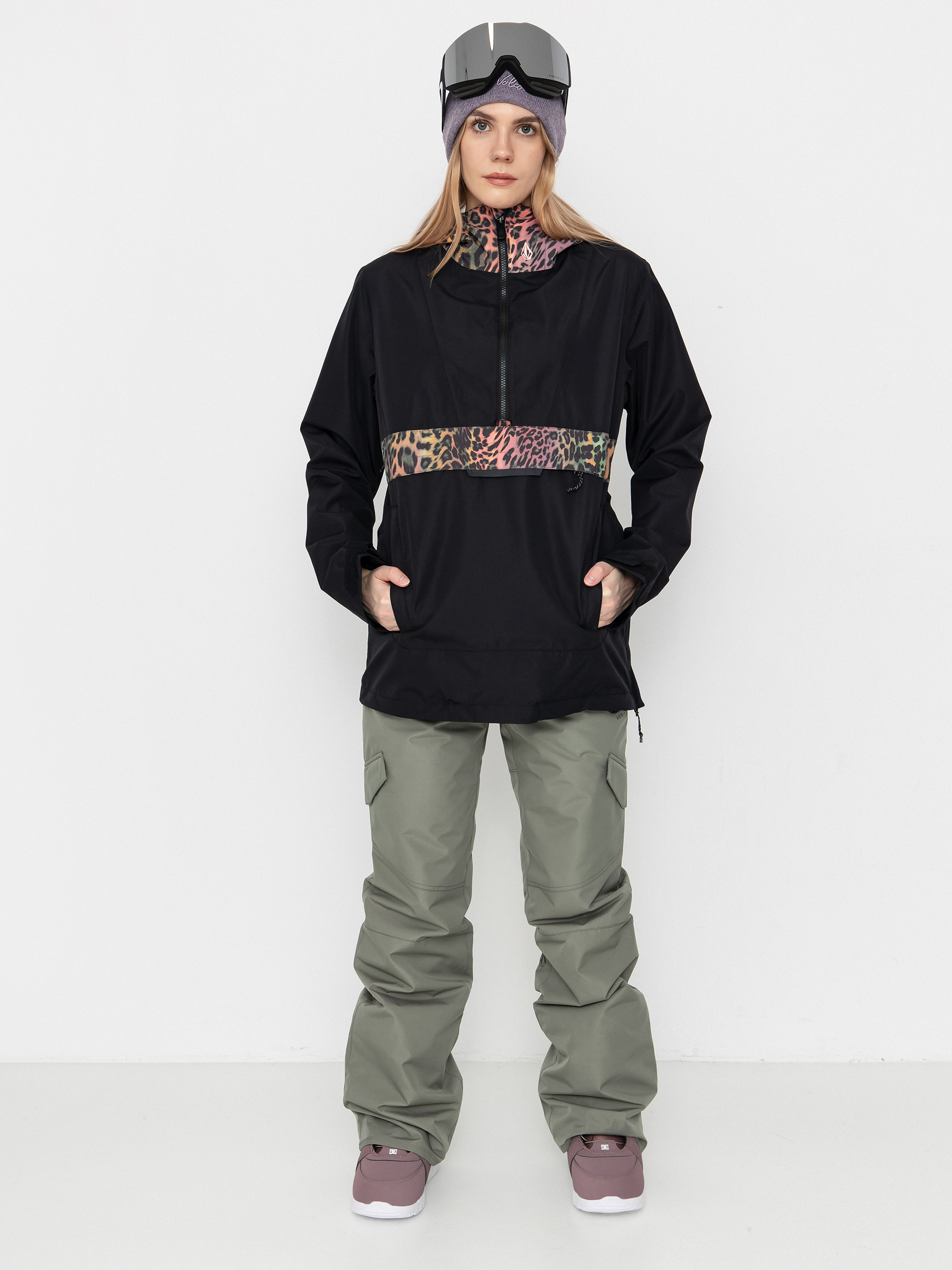 Snowboard dzseki Volcom Ashfield Pullover Wmn (black)