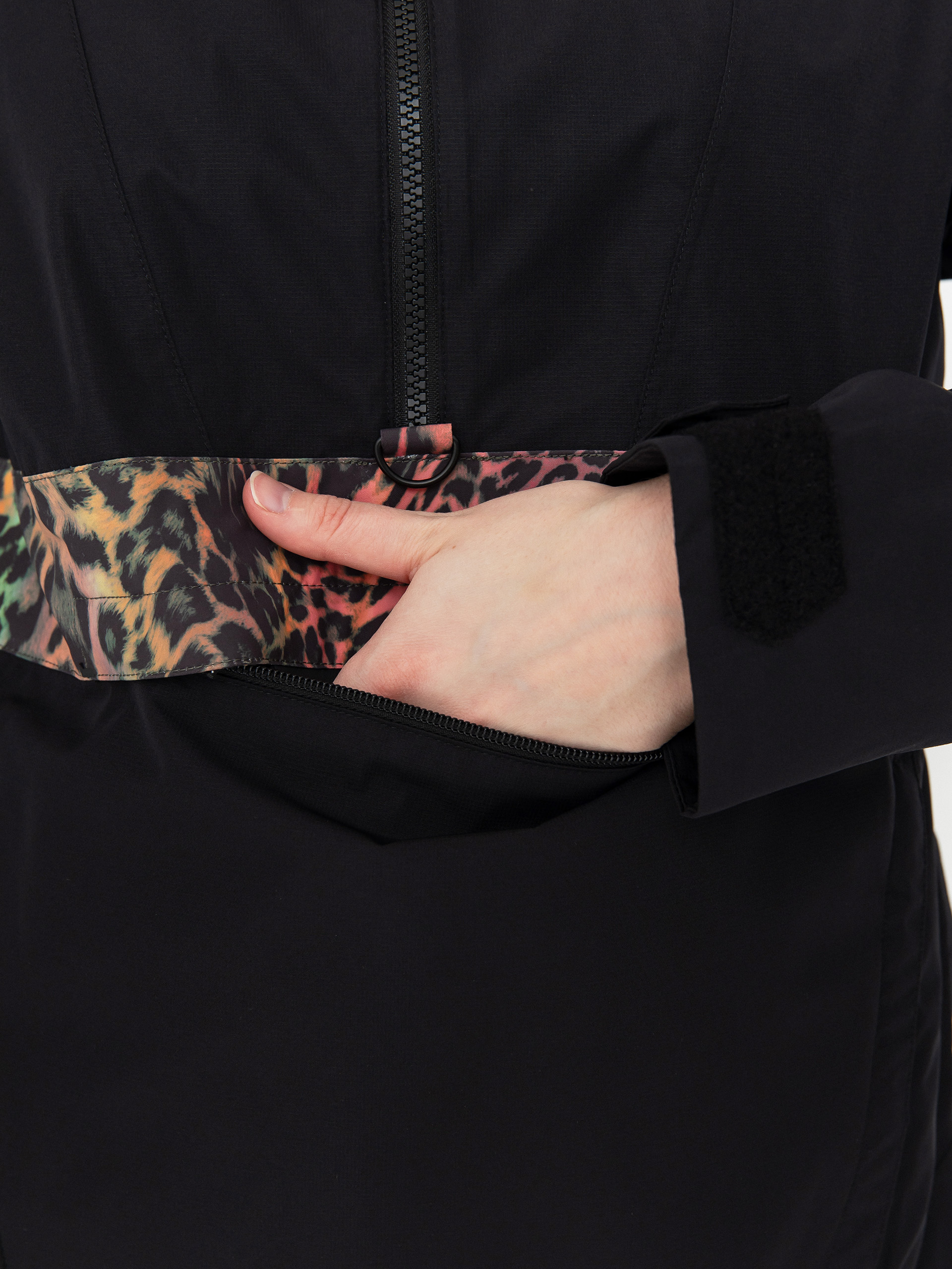 Női Snowboard dzseki Volcom Ashfield Pullover (black)