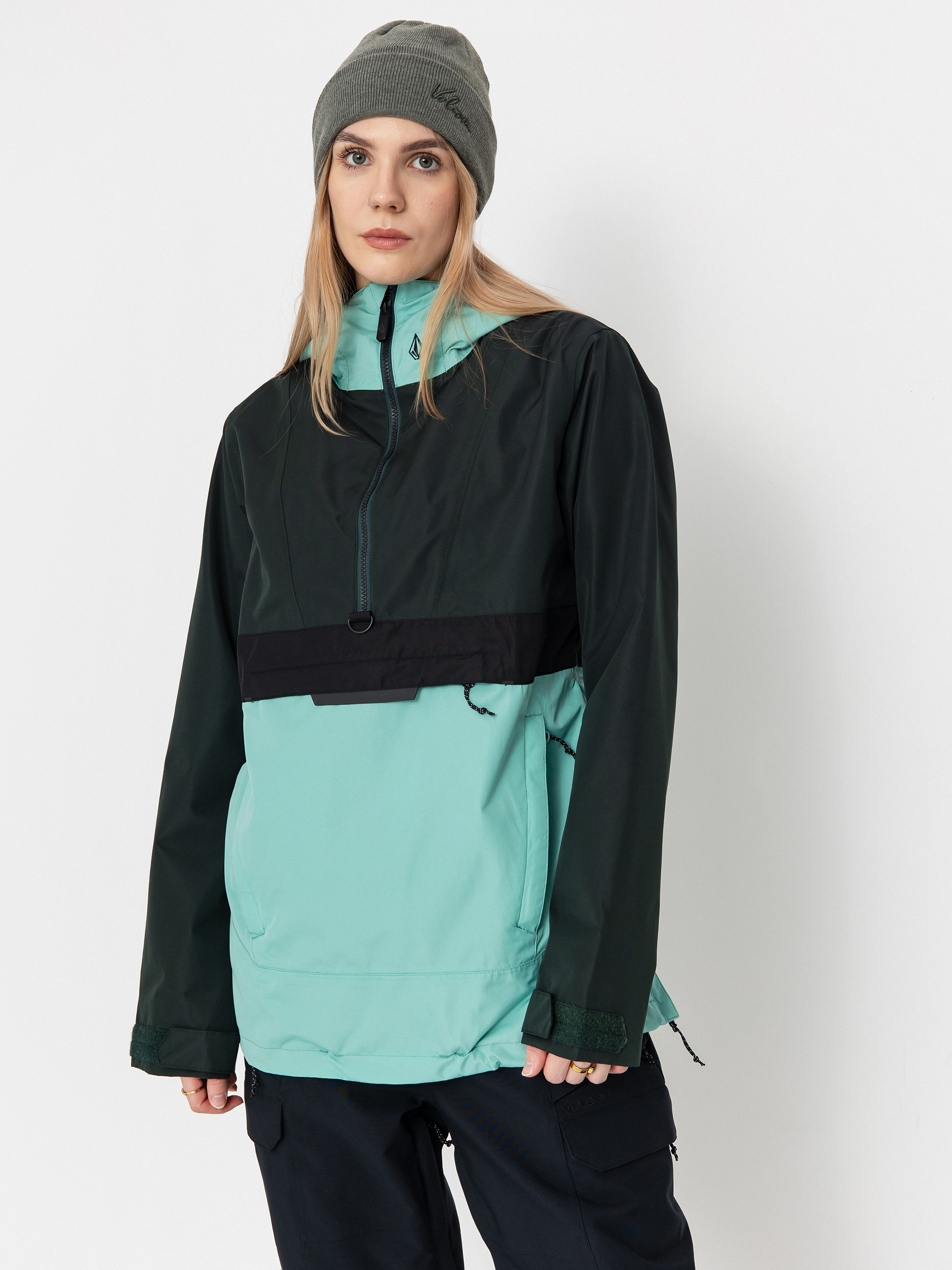 Női Snowboard dzseki Volcom Ashfield Pullover (wasabi)