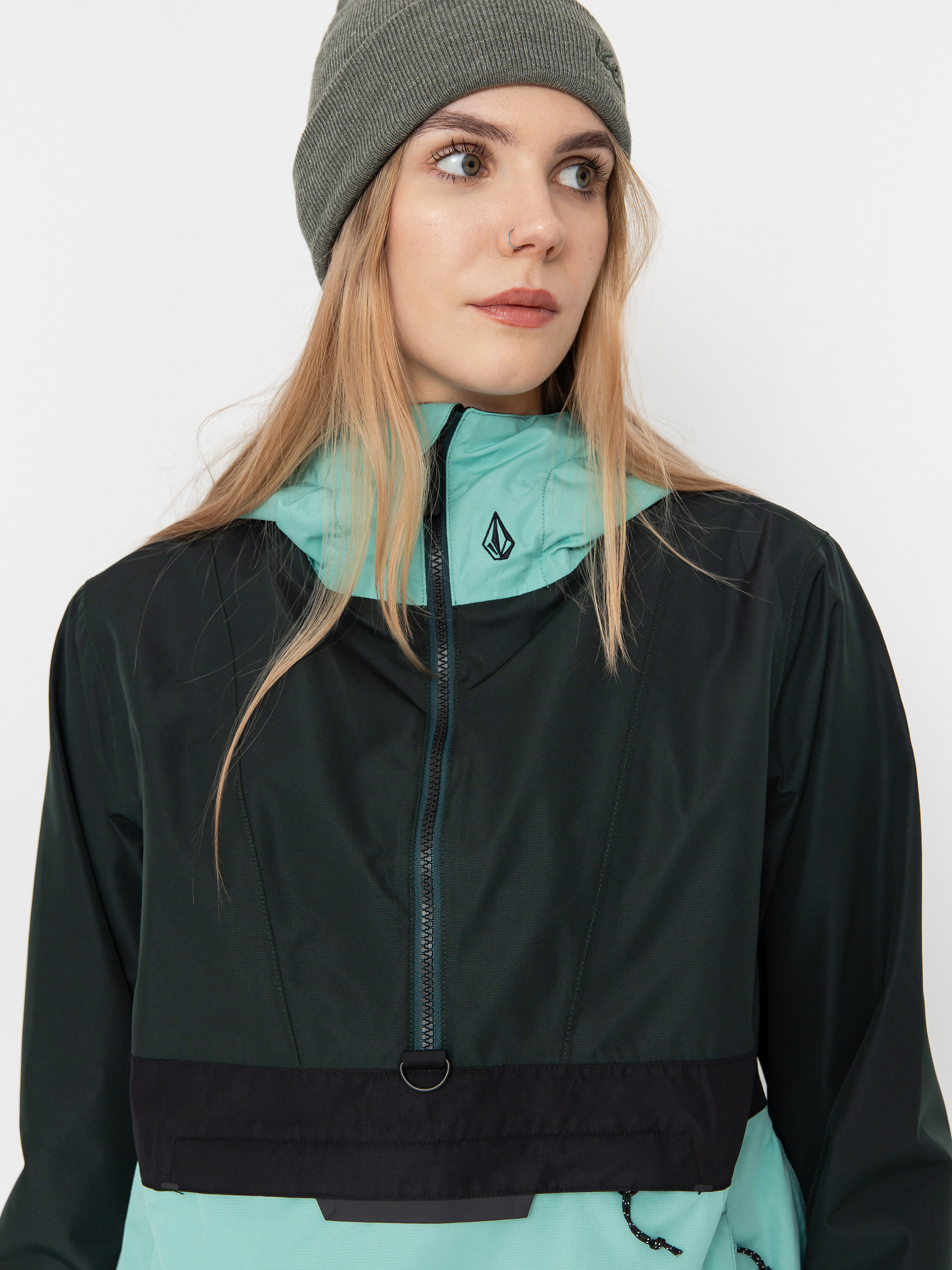 Női Snowboard dzseki Volcom Ashfield Pullover (wasabi)