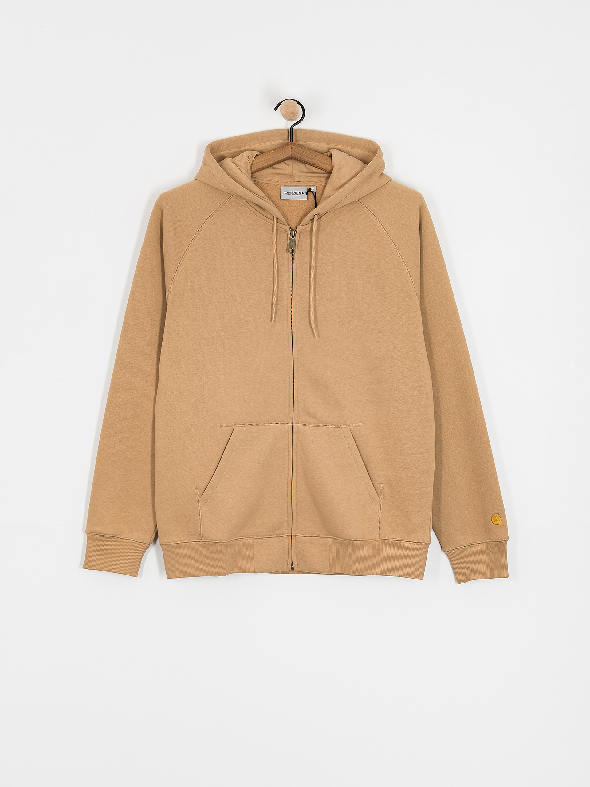 Carhartt WIP Chase ZHD Kapucnis pulóver (dusty h brown/gold)