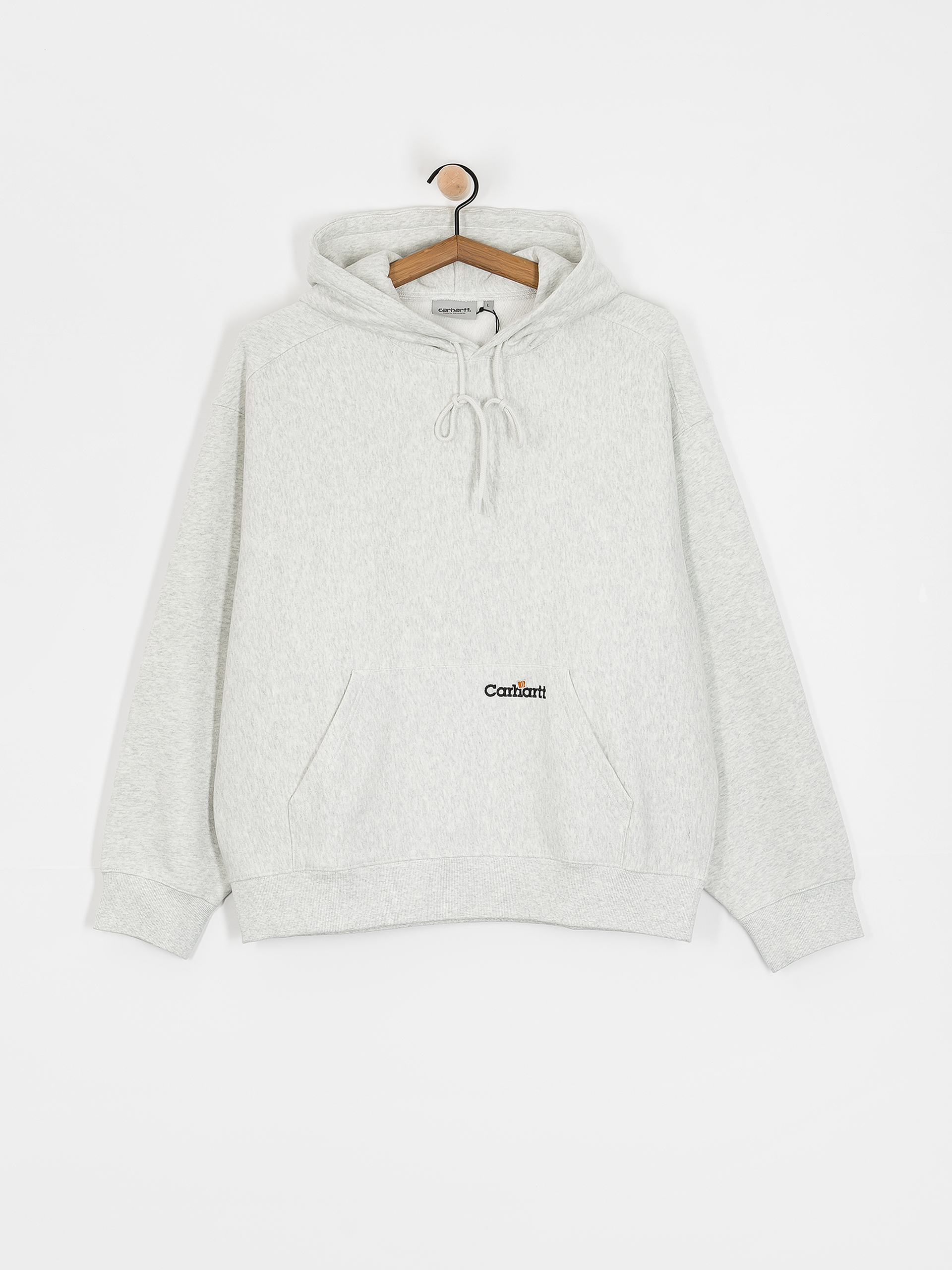 Carhartt WIP Label Script HD Kapucnis pulóver (ash heather)