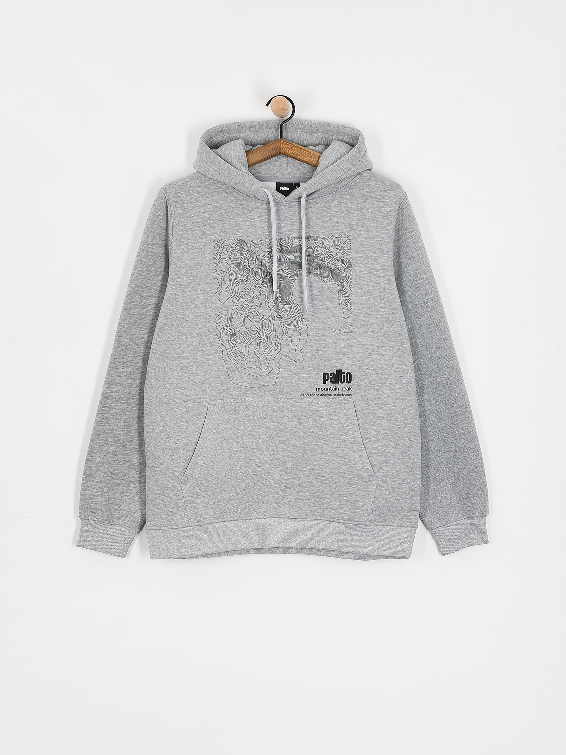 Palto Topography HD Kapucnis pulu00f3ver (grey)