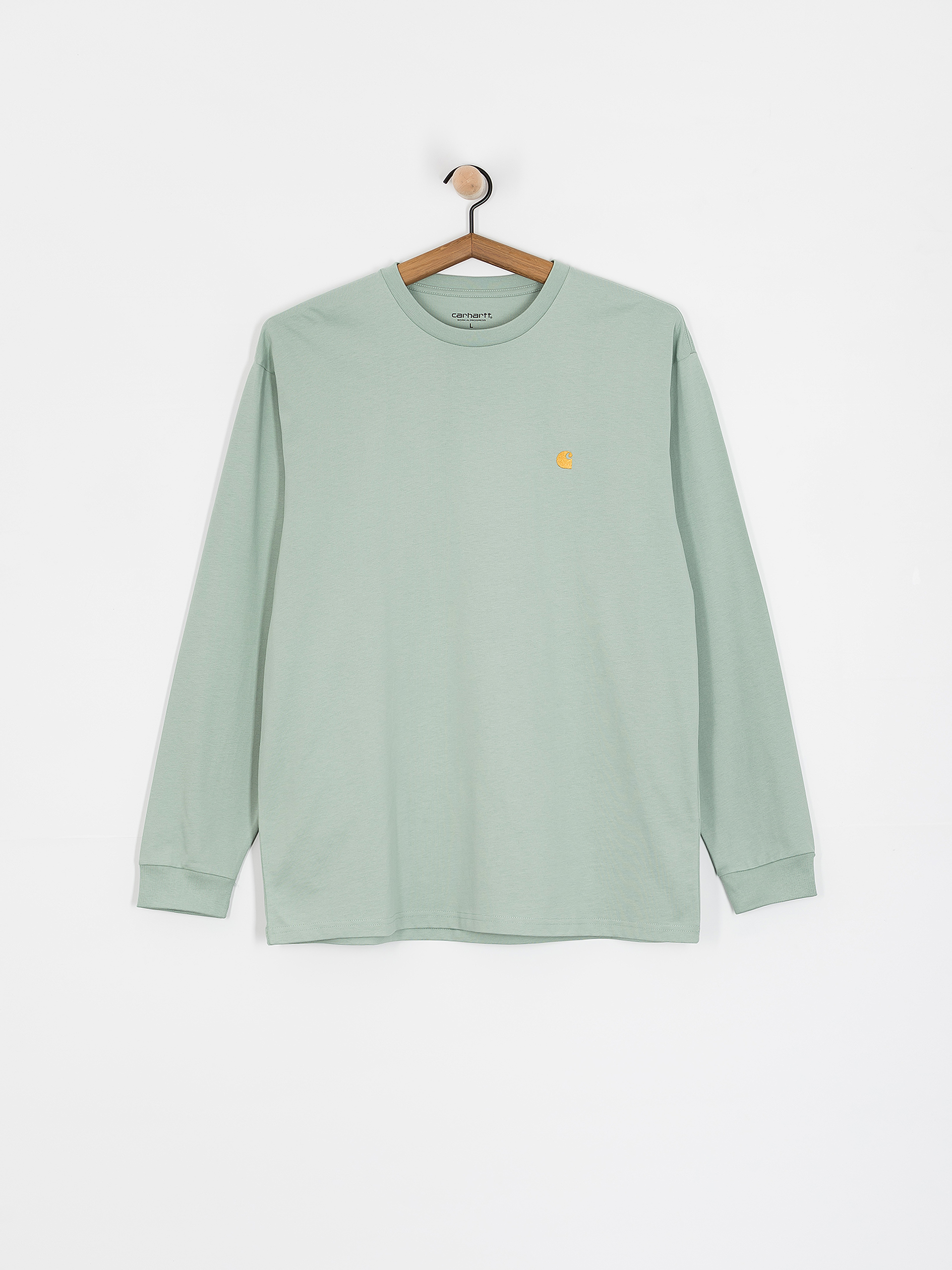 Carhartt WIP Chase Hosszú ujjú felső (frosted green/gold)