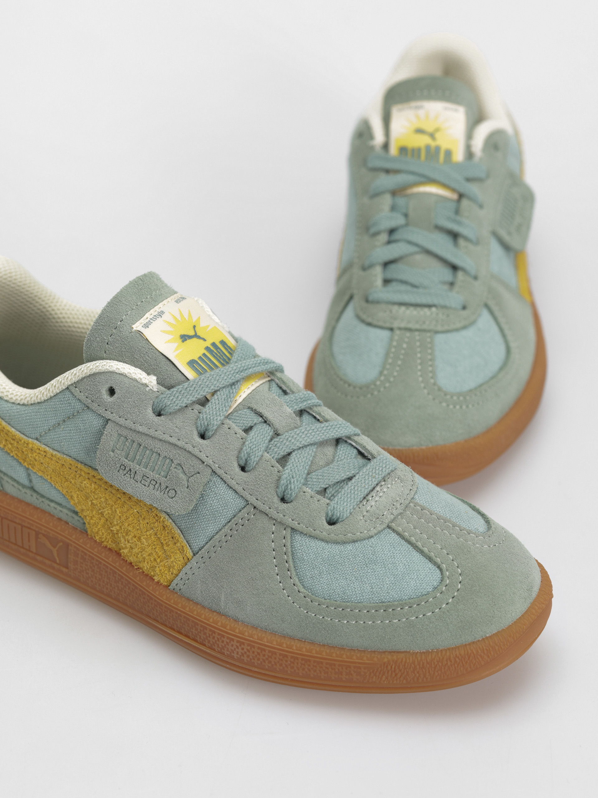 Cipők Puma Palermo Weathered (green moon sunny yellow)