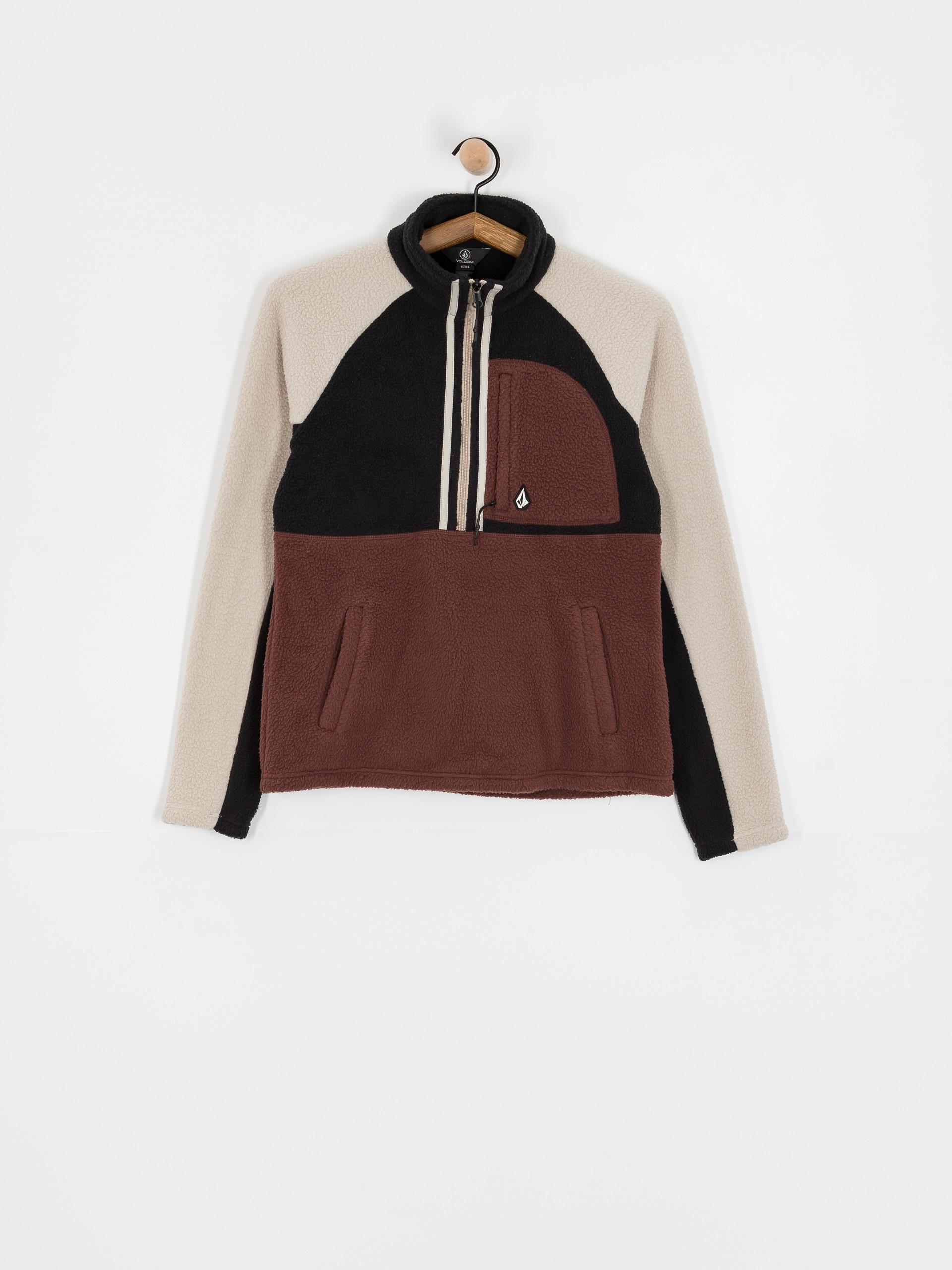 Volcom Demi Half Zip Wmn Thermo pulóver (mahogany)