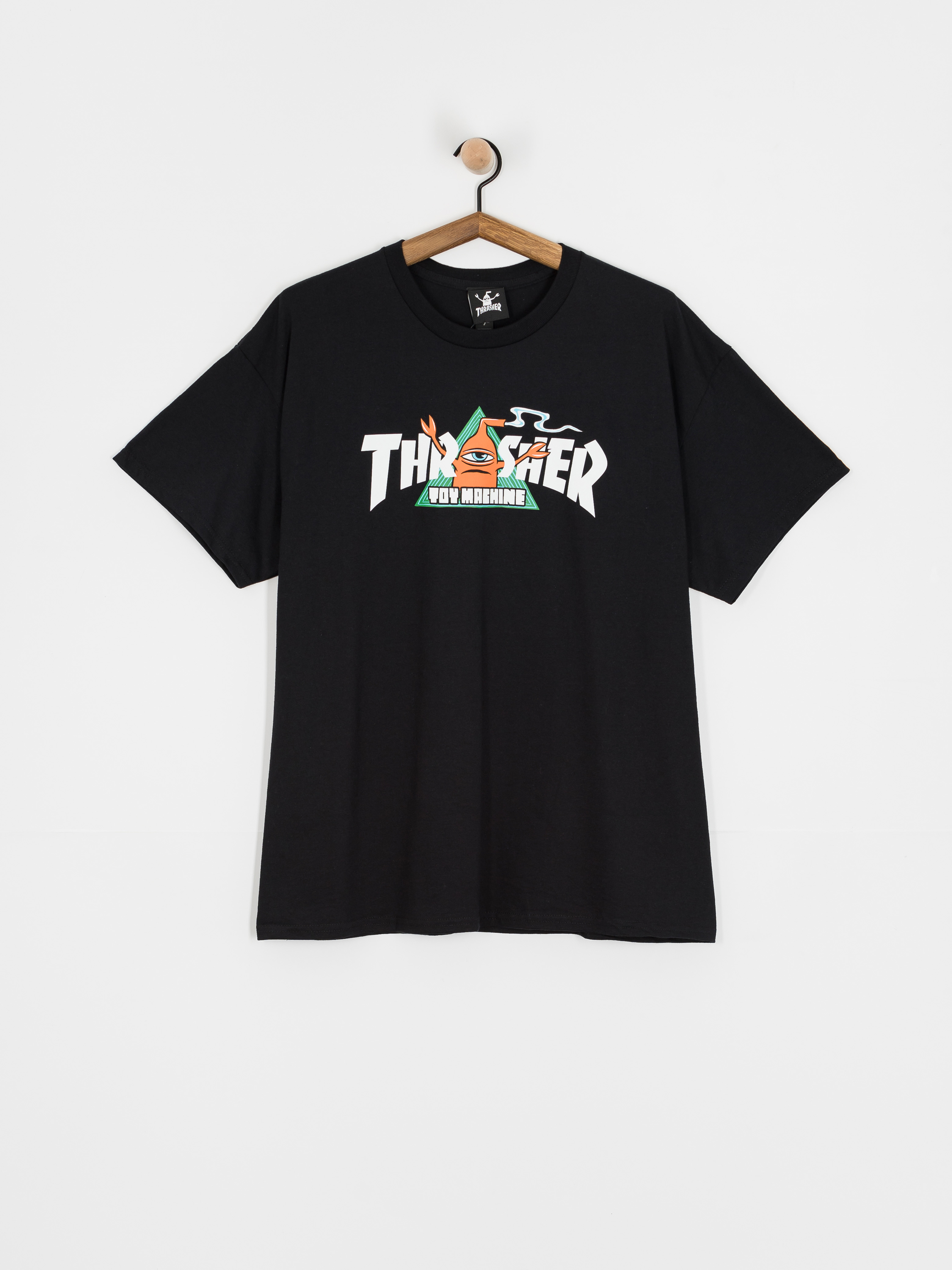 Thrasher X Toy Machine Vortex Póló (black)