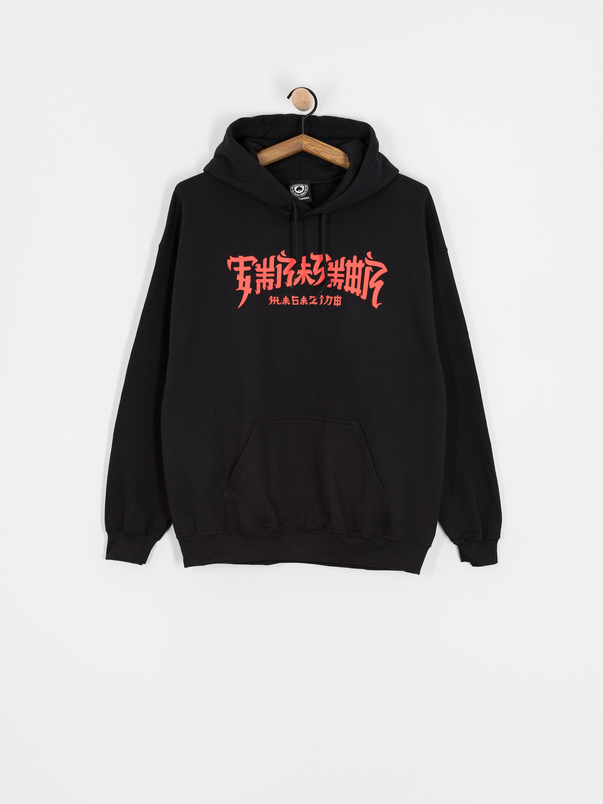 Thrasher X Toy Machine Chinatown HD Kapucnis pulóver (black)