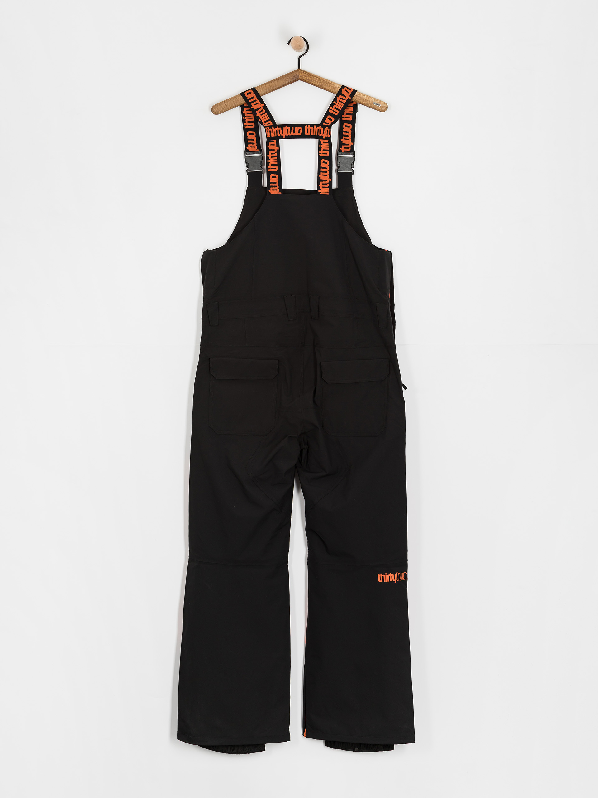 Férfi Snowboard nadrág ThirtyTwo Basement Bib (black/orange)