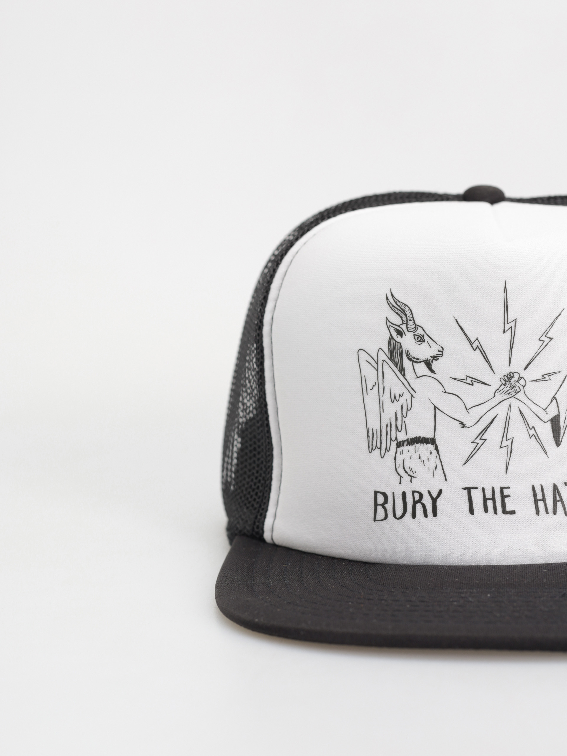 Thrasher X Toy Machine B.T.H. Trucker Baseball sapka (black/black/white)